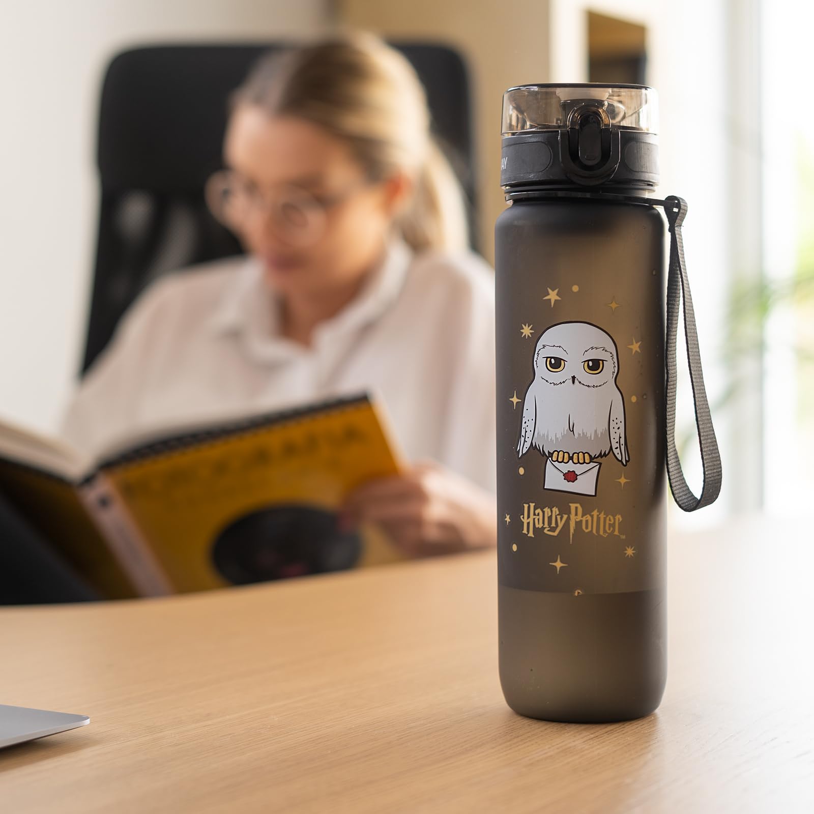 MOMO WAY Wizarding World Botella De Agua Tritan Reutilizable Deportiva Sin BPA Con Inserto De Fruta Para Niños Gimnasio Oficina Colegio Yoga Harry Potter 1000ml