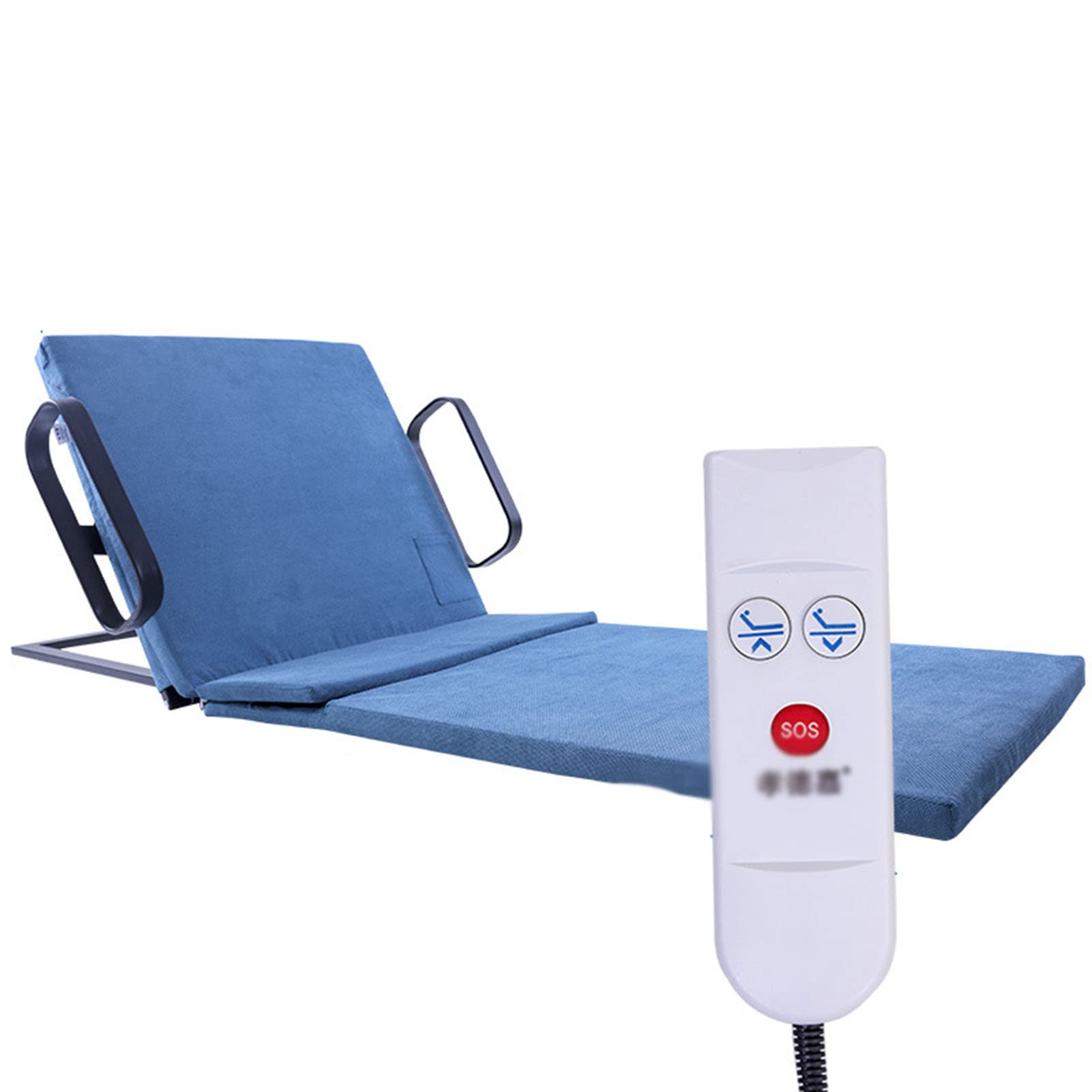 Almohada eléctrica ajustable de apoyo para la espalda con reposabrazos para levantamiento de potencia en la cama, ayuda para sentarse y pararse