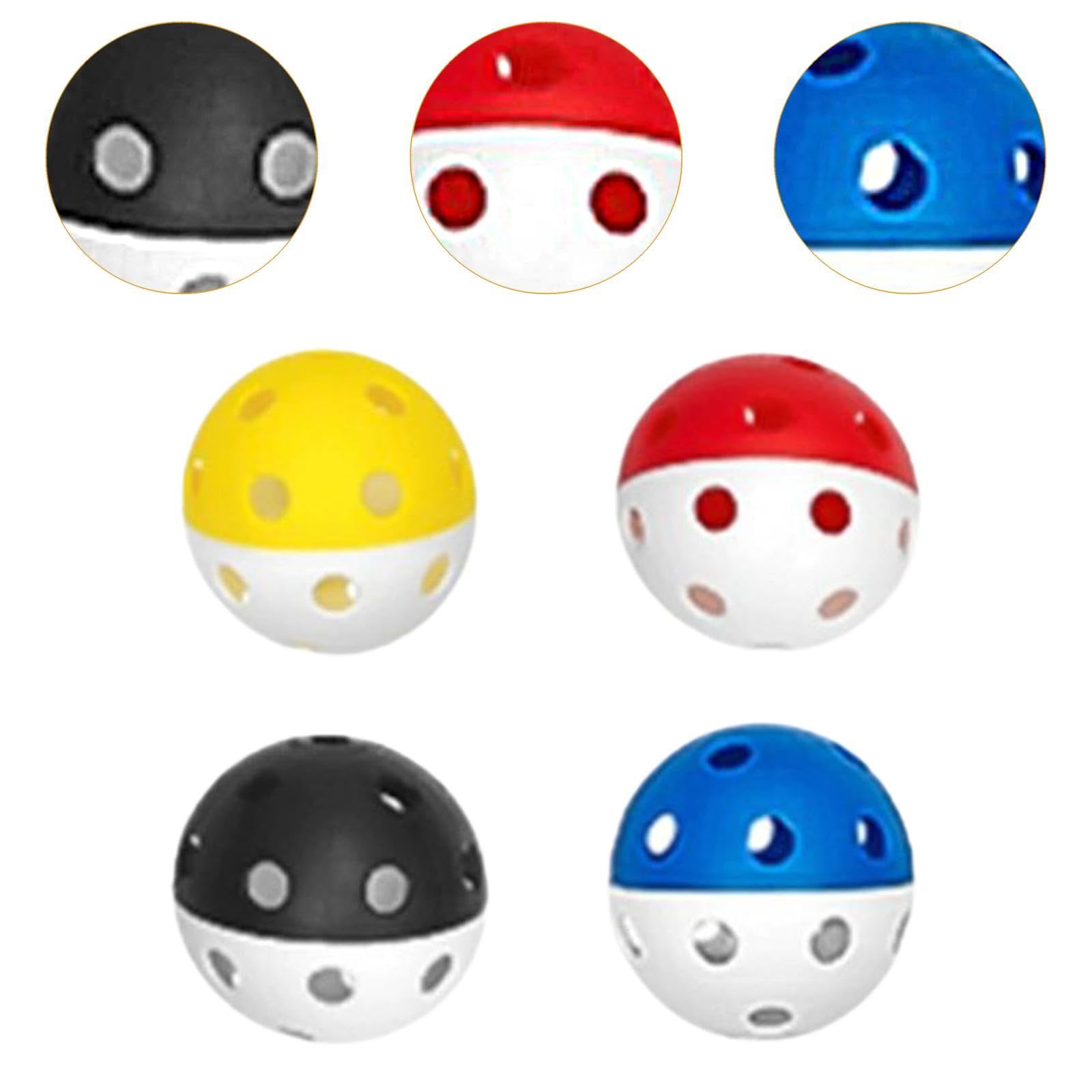 Lot de 4 Balles de Sol Unihockey Portables à 26 Trous, Idéales pour La Compétition, L'équipement, Les Joueurs et L'entraînement en Gymnastique
