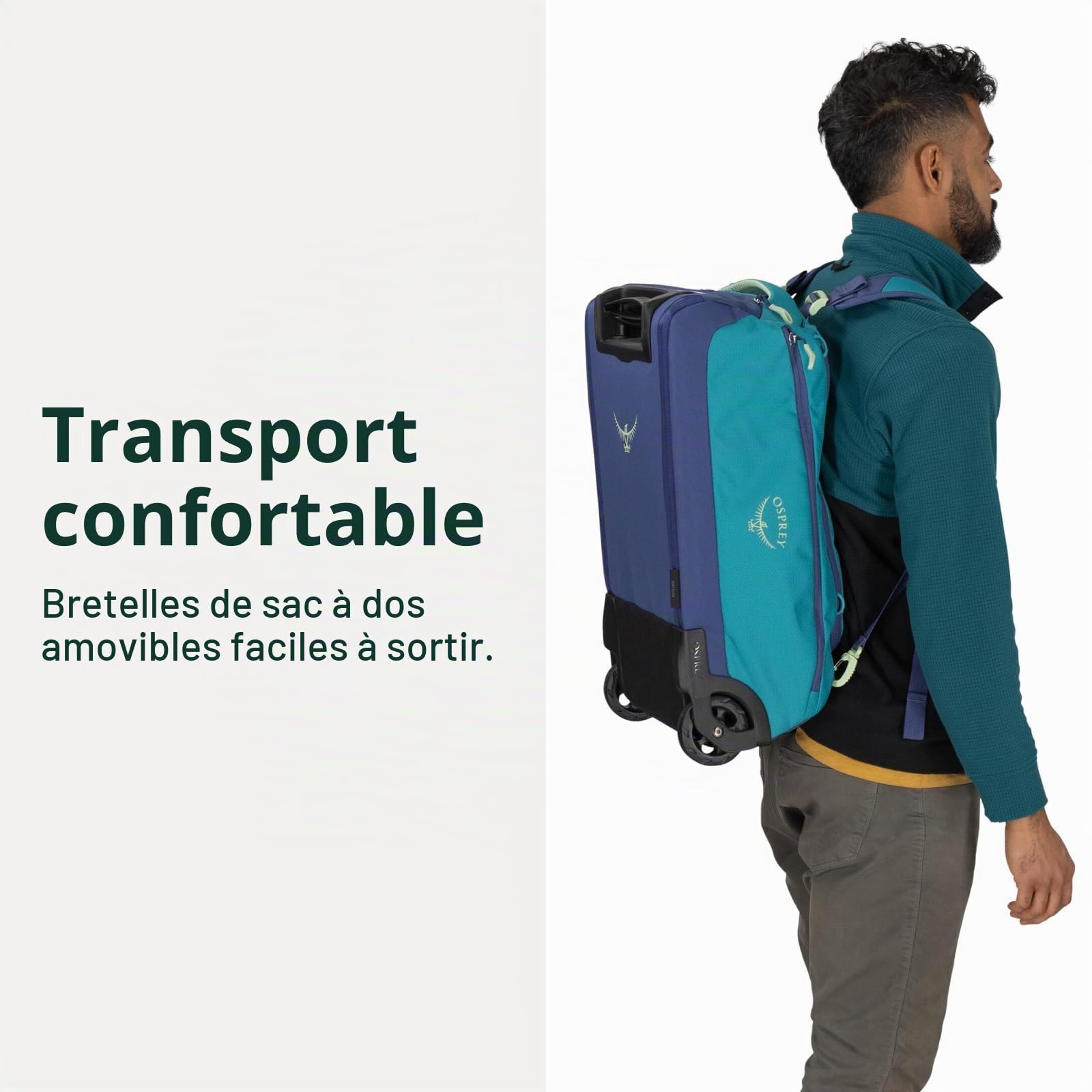 Osprey Daylite Sac de voyage cabine à roulettes, 40L, Black