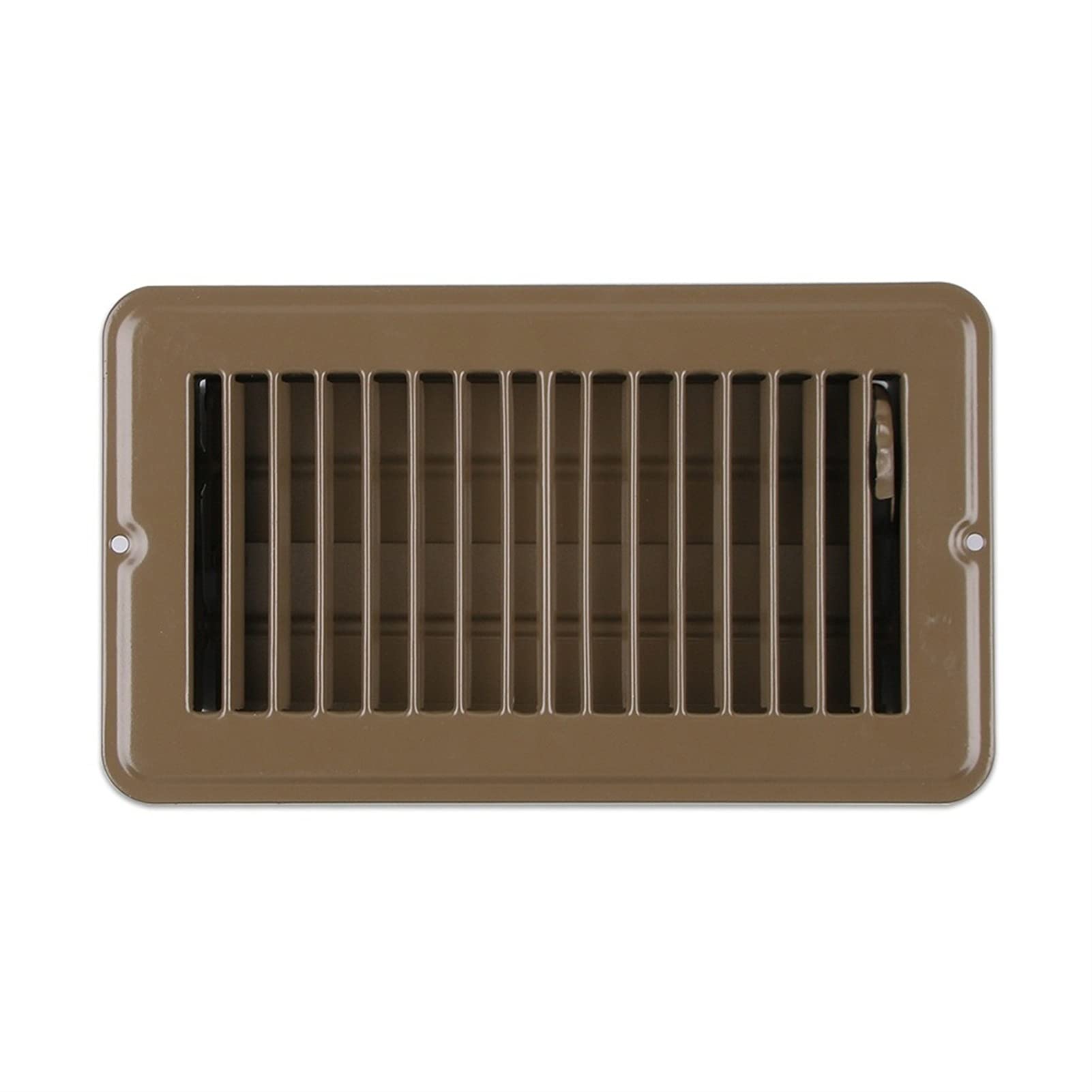 4 "x 8" Difusor de Piso de Registro de Aire marrón de 4 "x 8" con Orificios para RV y Acero de Acero de plástico de ventilación Rectangular Rejilla de ventilación única Capa