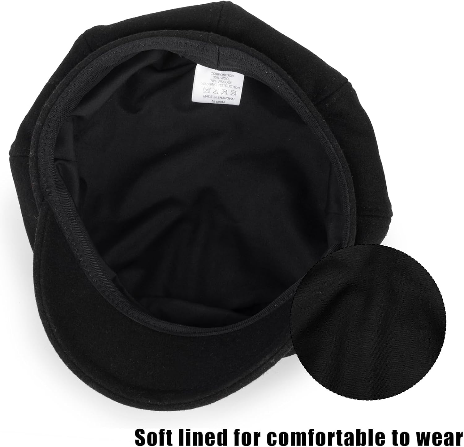 Winter 8 Panels Newsboy Caps for Kids Boys Girls Vintage Herringbone Weed Flat Beret Hat for 4 to 8 Years