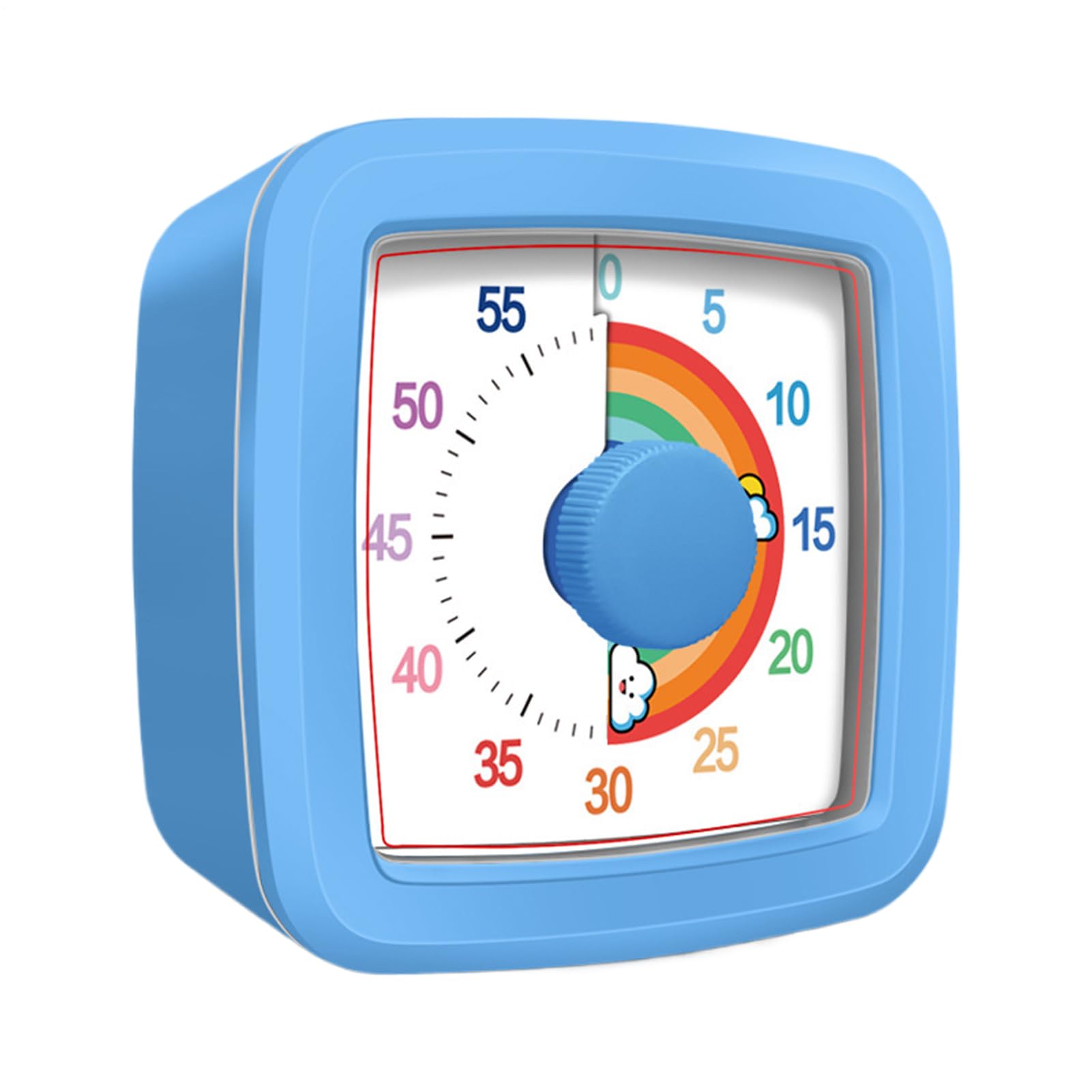 Minuteur visuel d'enseignement pour enfants face aux devoirs