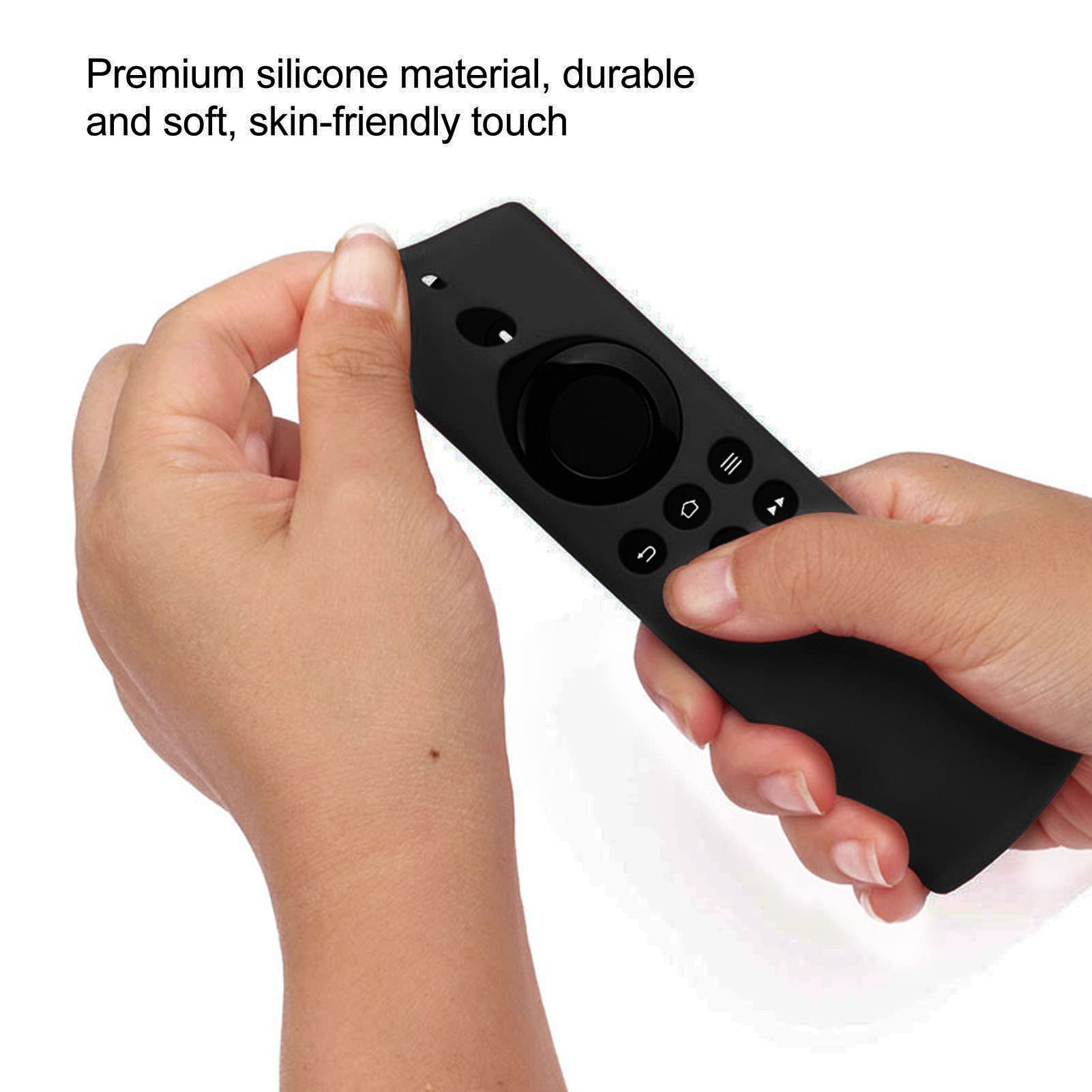 Funda protectora para Stick con control remoto, funda protectora de silicona lavable a distancia, a prueba de golpes, protección de control remoto para Stick Lite negro (vestido de