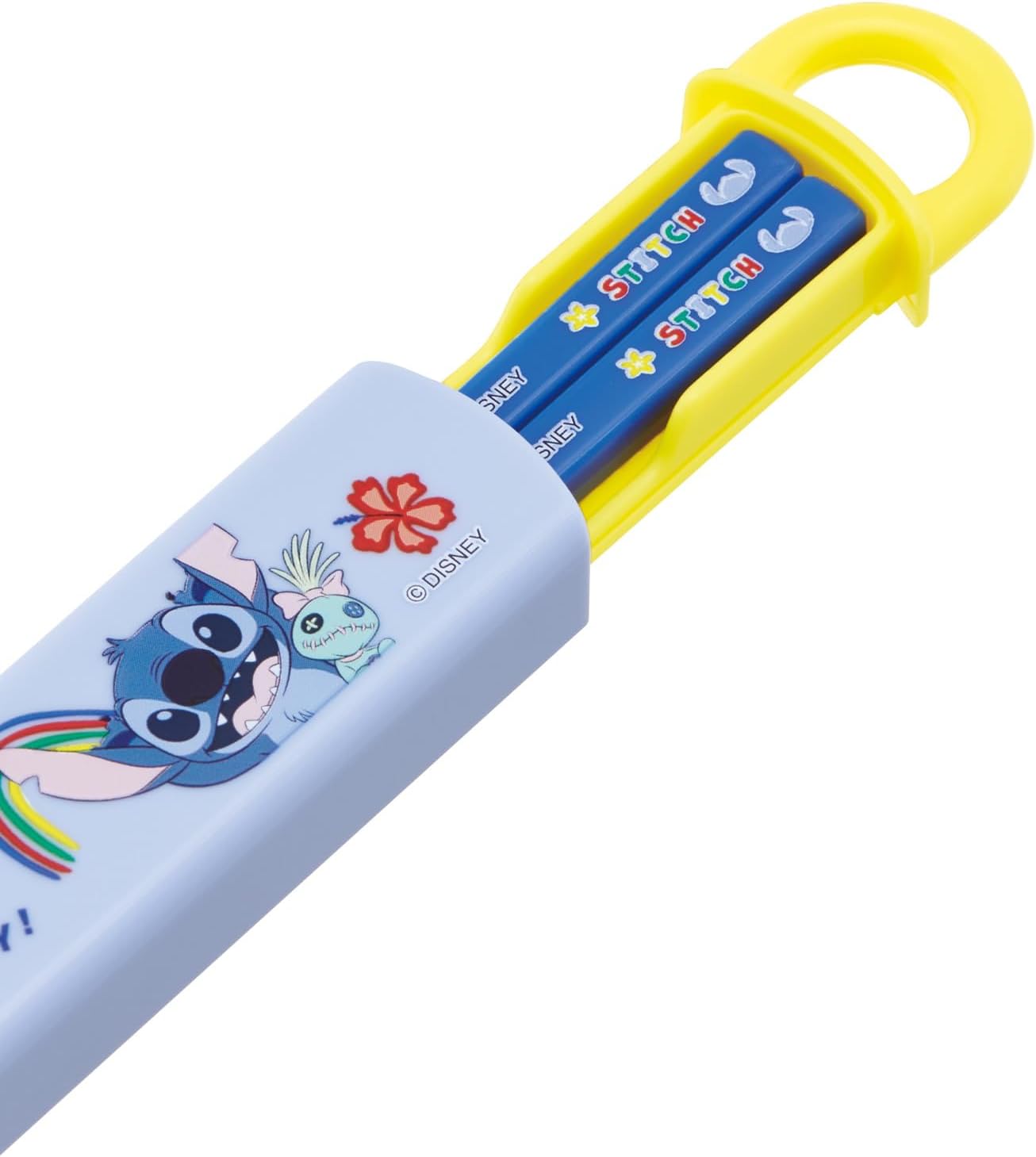 Skater ABS2AM-A Disney Lilo & Stitch 26 Chopsticks & Chopsticks Case Set, Children’s Lunch, 6.5 inches (16.5 cm), Made in Japan, Dishwasher Safe, Sliding Type, Disney Lilo & Stitch 26