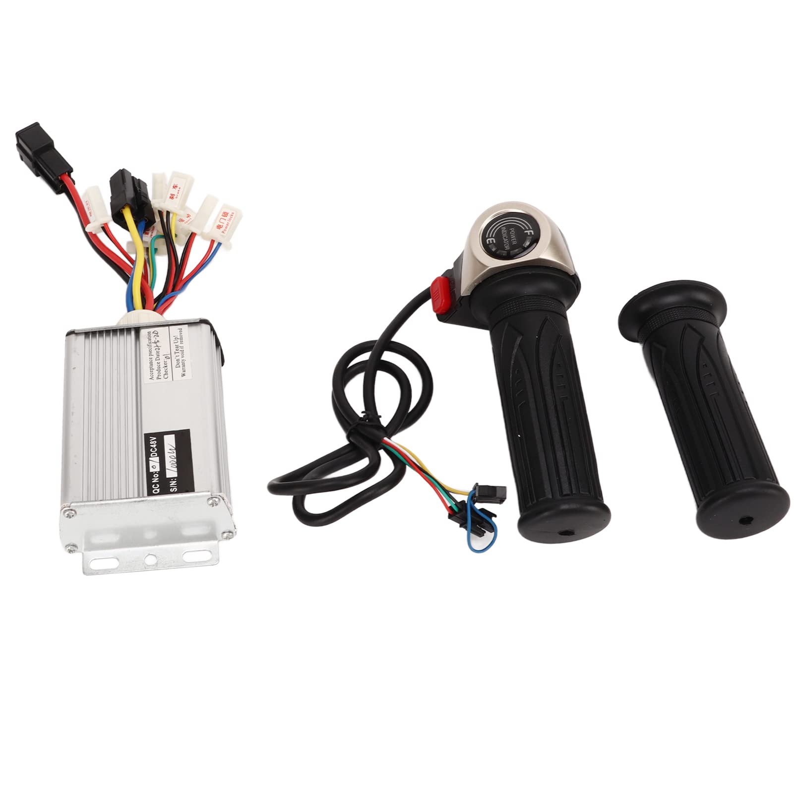 Kit de contrôleur électrique en Alliage d'aluminium, Ensemble de poignées d'accélérateur en Caoutchouc, pour vélos électriques et Motos 48V 1000W