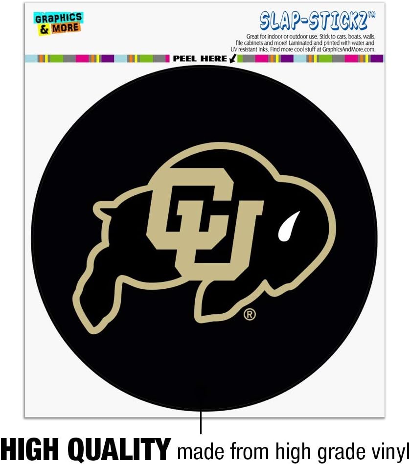 University of Colorado Logo Automotive Car Window Locker Circle Bumper Sticker - Image 3