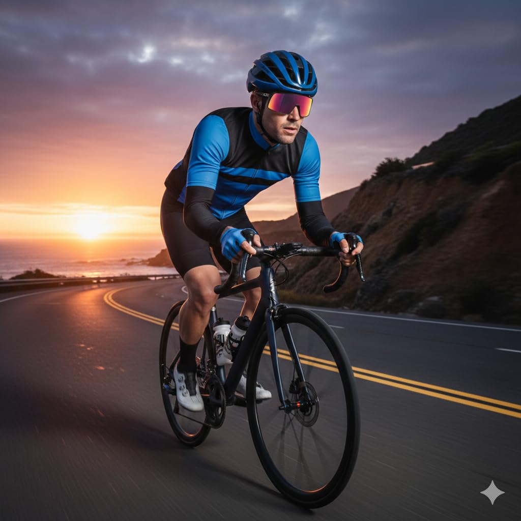 Xtreme Road Lenti di ricambio compatibili con Oakley Sutro S, Multicolore Giallo Arancione Rosa Viola, Policarbonato, Protezione UV400, Design Shield Sportivo