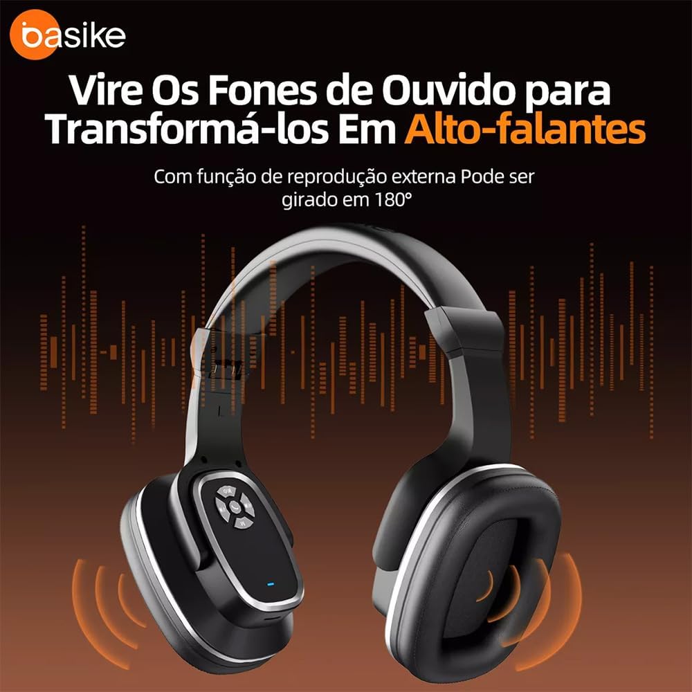 Headset Bluetooth - Over-ear Gamer - Sem Fio - Função caixa de Som - FM + Microfone (Verde Escuro) 2