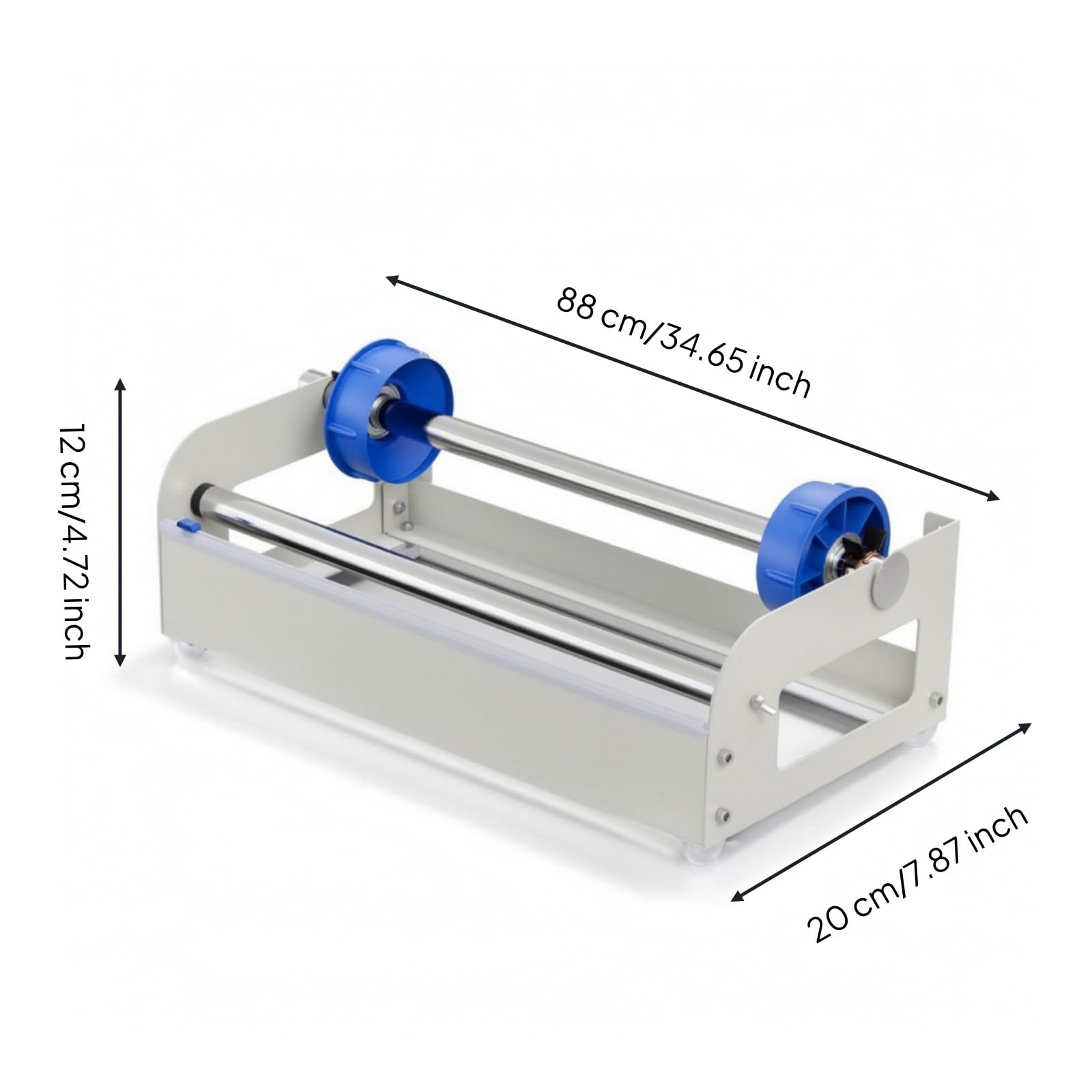 Amagogo Stretchfolie Spender Folienabroller Wickelgerät Verpackungsgerät Halter Einstellbare Spannung Und Sauberer Schnitt für Effizientes Verpacken für Lager, 80CM
