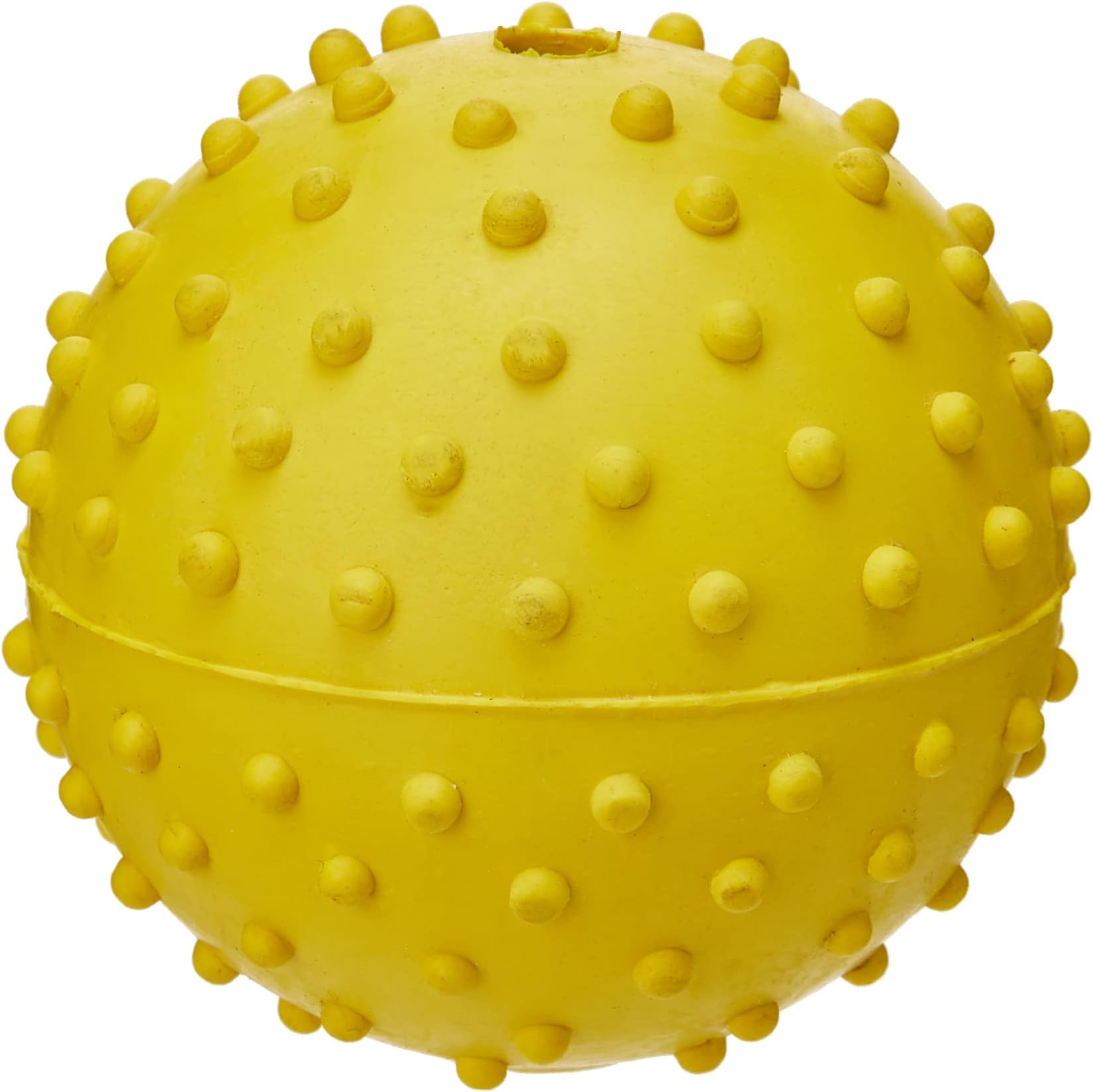 CLASSIC Pet Products Rubber Pimple Ball with Bell, 60 mm, Yellow