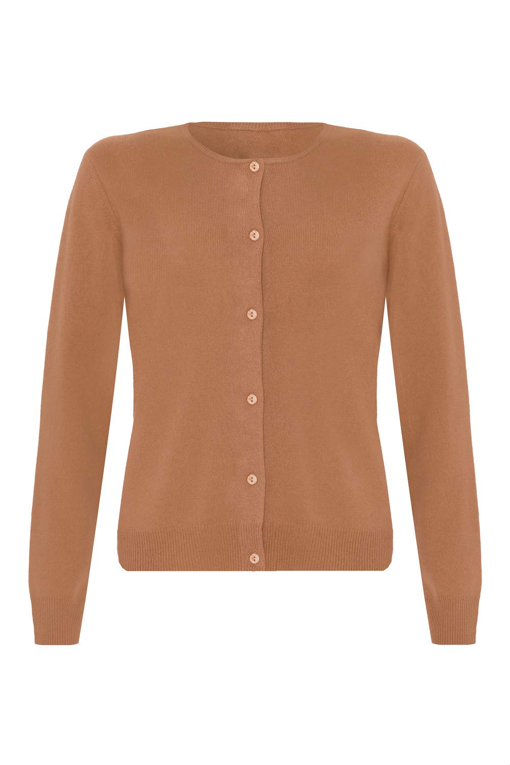 Lona Scott Women's Beige Cashmere Cardigan, M