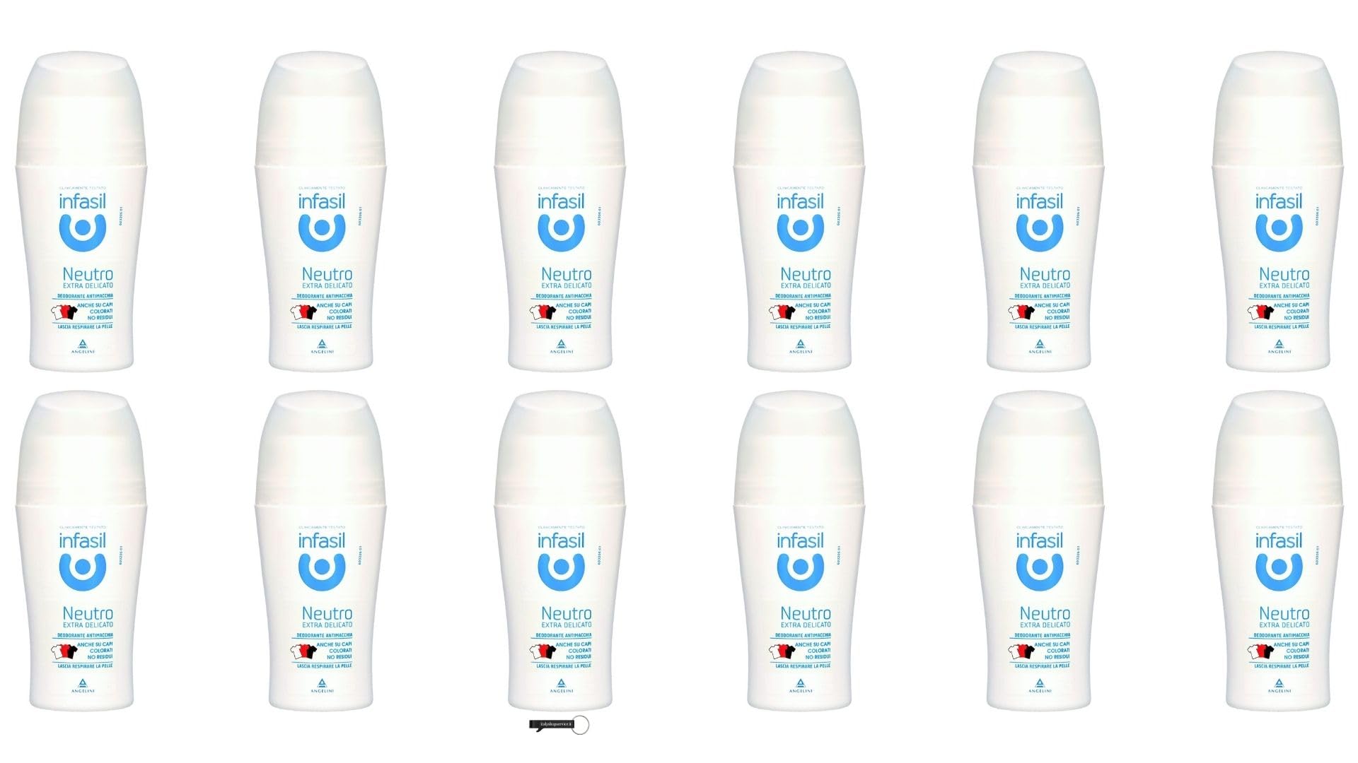 12x Infasil Deo Roll-On Extra Delicato 50 ml – Sanfter Deodorant Roll-On für empfindliche Haut, Lang anhaltender Schutz,+ Italy Shop Service Kostenloser Schlüsselanhänger