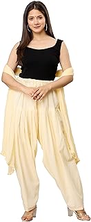 prabha creations Woman's Plain Cotton Patiala Salwar with Dupatta || Patiala || Patiala with Dupatta || Cotton Patiala || Patiala Pant || Free Size-picture-35