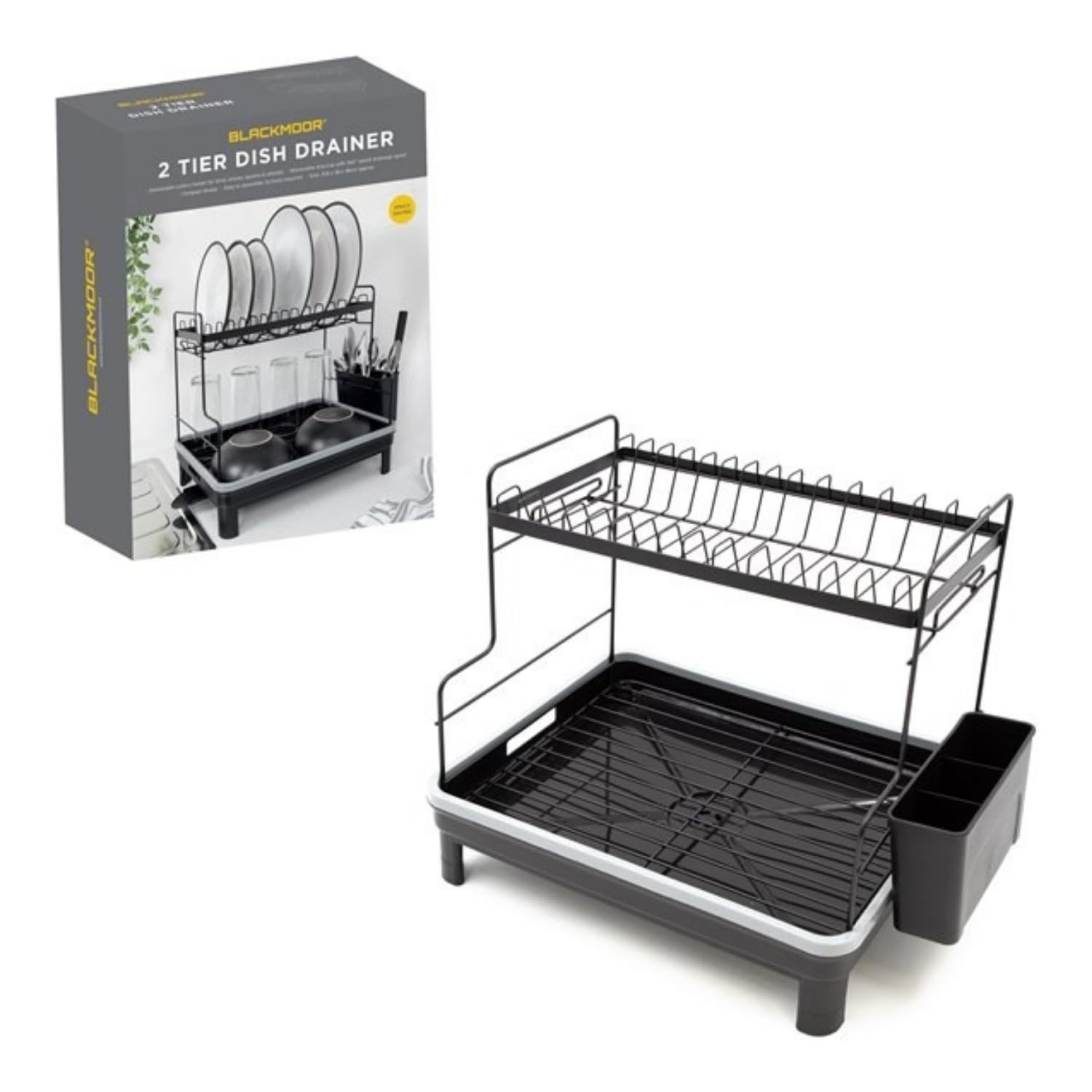 Blackmoor 2-Tier Dish Drainer Rack from B&Q
