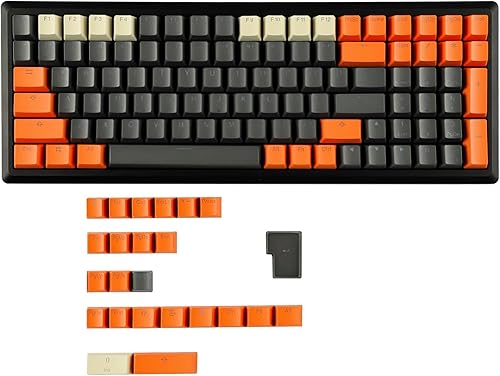 Miniatura 6 de YMDK Carbon Miami PBT Double Shot Shine Through ANSI - Teclas retroiluminadas para teclado mecánico MX Melody 96 KBD75 68 61 87 104 (solo tecla)