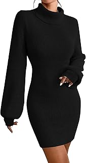 JUOIANTANG Knitted Dress Women's Autumn Pullover Women's Long Hip Dress For Women