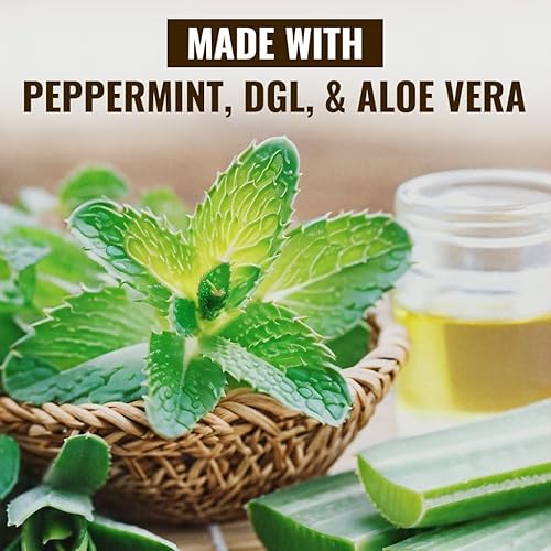 Miniatura 4 de Vitamatic Corteza de olmo resbaladiza 10000 mg equivalente por porción (a partir de extracto 201 500 mg), hecha con menta, DGL y aloe vera, 180