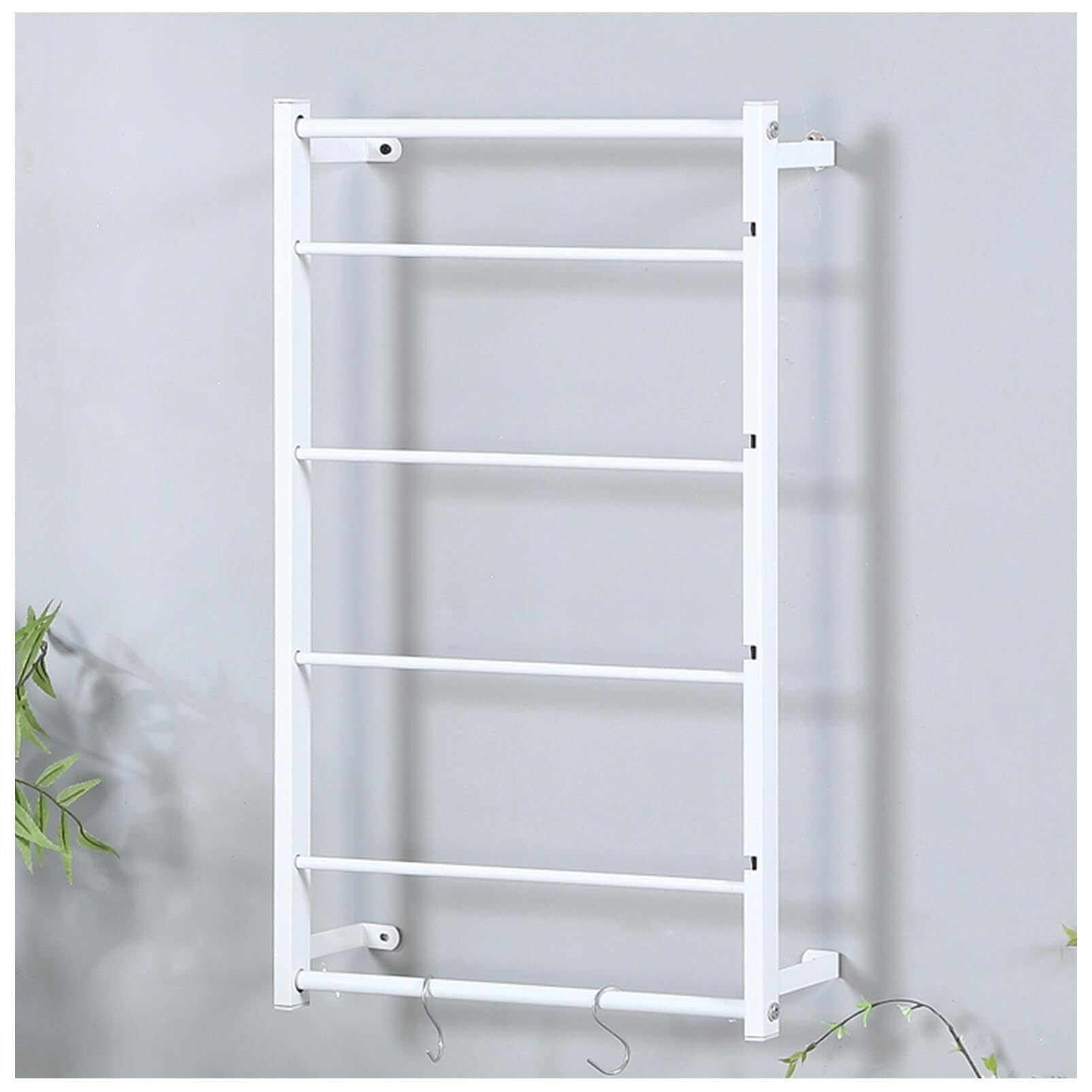 Genérico Organizador de Rollos de Cinta de Metal para Bufandas, Estante de Pared para exhibir Rollos de Cinta, Almacenamiento Multifuncional para Corbatas, Bufandas, Cinturones y Toallas (b