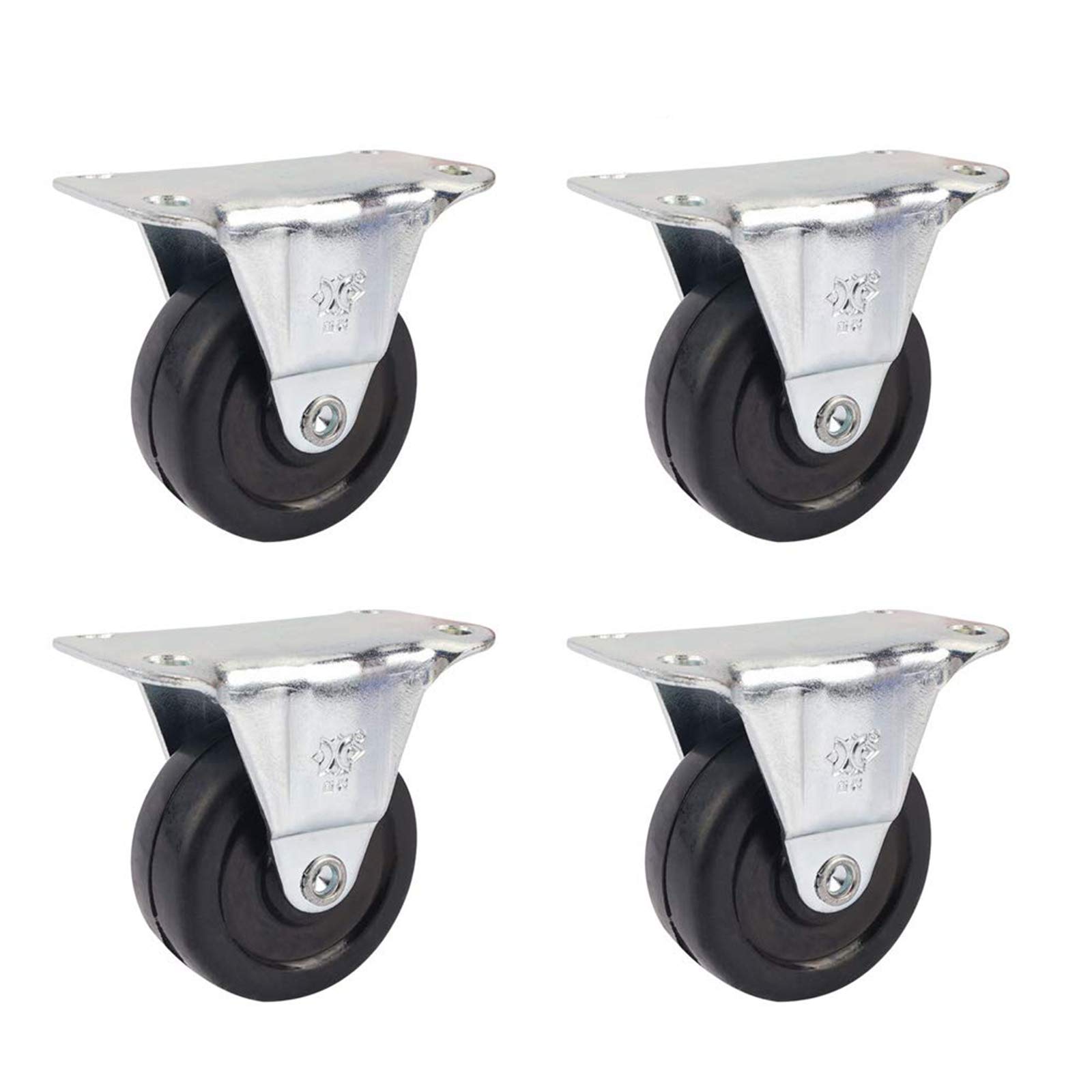 Roue en caoutchouc rigide robuste pour chariot de transport 260 Lb