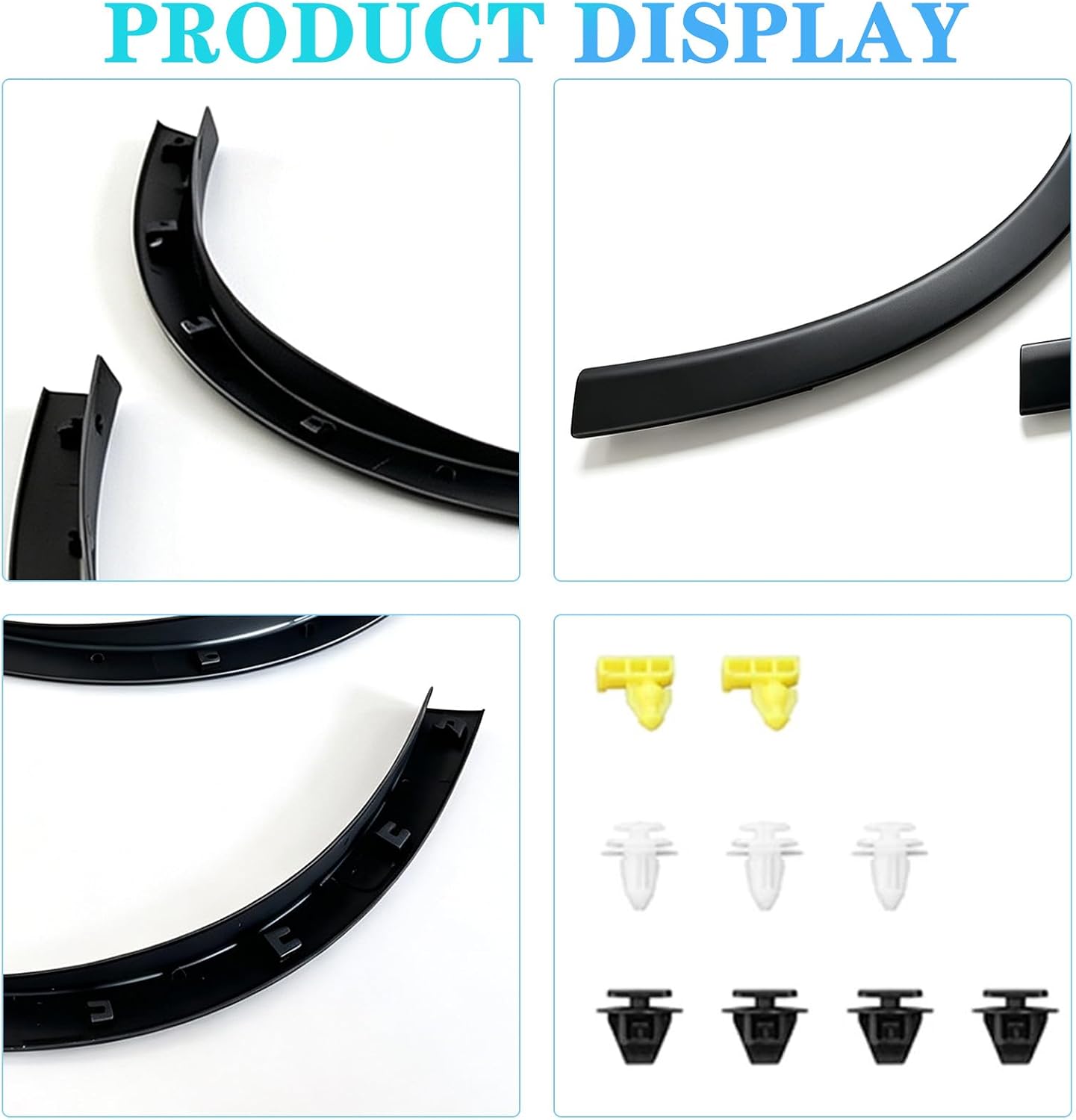 Front Fender Flares Wheel Fender Molding Trim For Nissan Rogue 2014-2019 638609TA1A 638619TA1A NI1291101 NI1290101 Left and Right Side