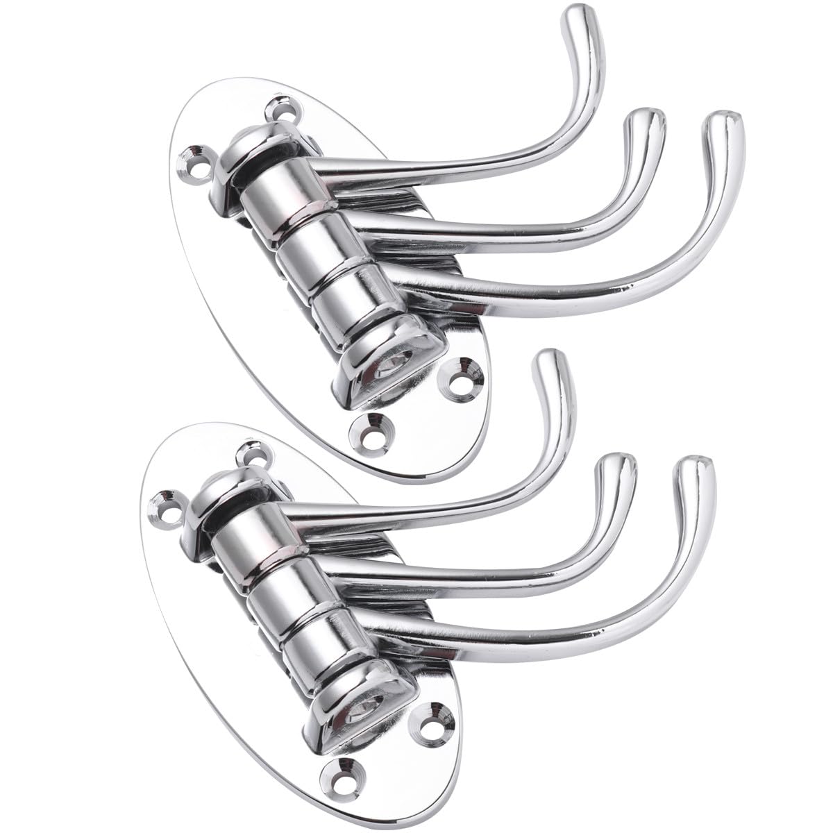 Crochets pivotants en alliage de zinc robustes lot de 2 pour la maison