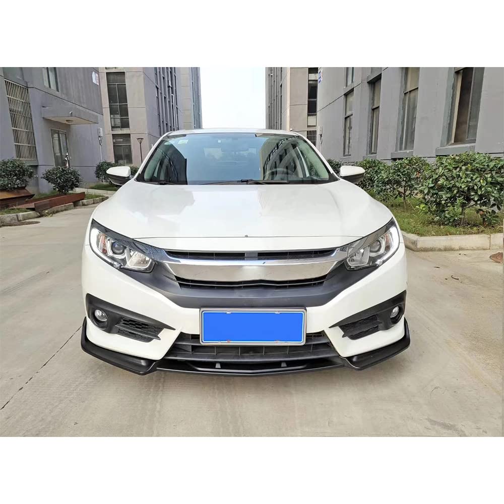 Buy Front Bumper Lip Spoiler, ABS Diffuser Bumpers Protector Body Kit Spoiler for Honda Civic