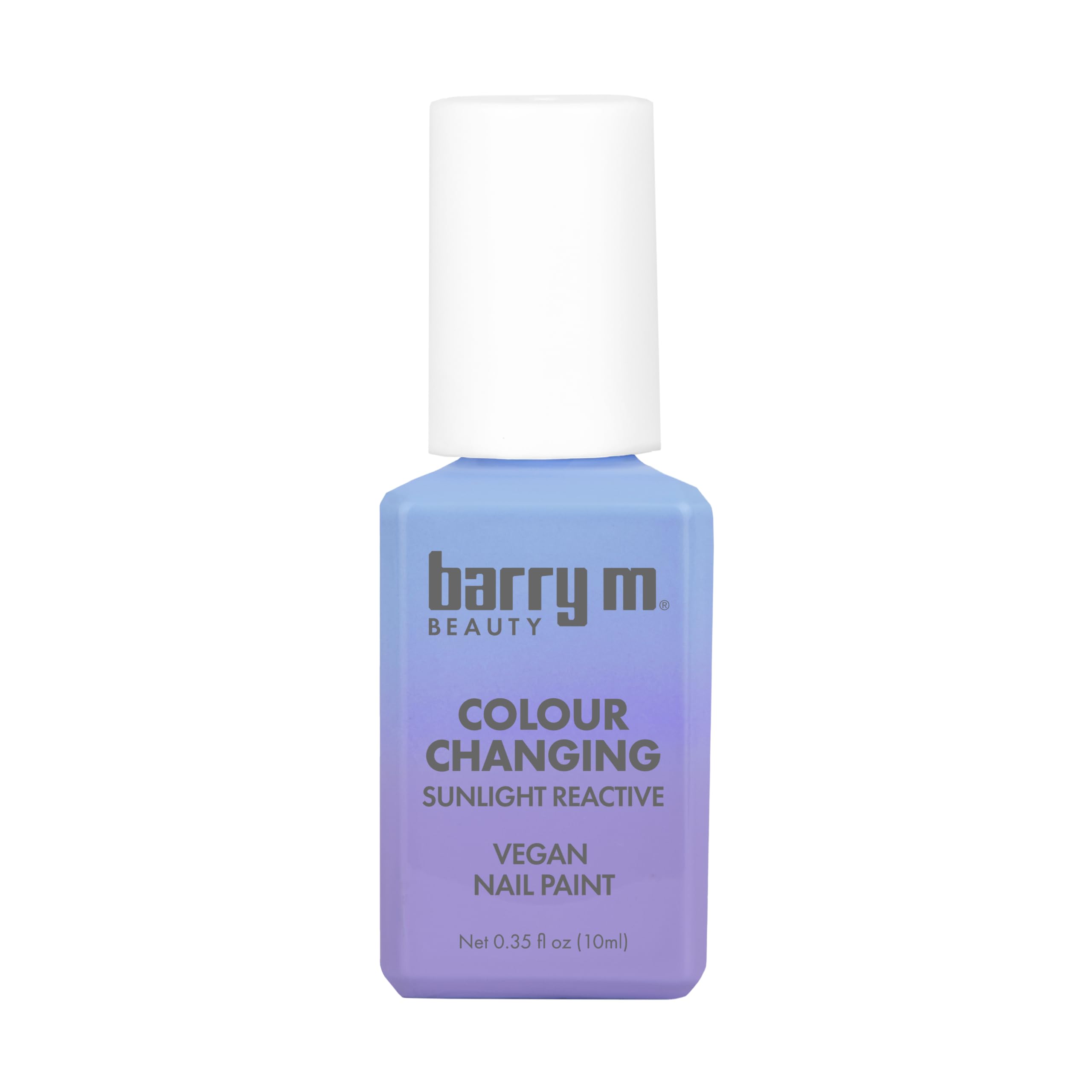 Barry M Colour Changing Nail Polish UV Daylight Activated Requires Natural Sunlight to Shift Color (Not Heat/Thermal) Nail Paint Dual Shade Shifting Varnish, Blue to Lilac