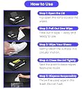Natural Shoe Wipes for All Shoes | Shoe Shine Wipes for Sneakers, Leather & Sports Shoes | Instant Dirt, Dust & Stain Remover | Shoe Polish & Care Wet Wipes | Sneaker Cleaning Kit (1 Pack)(25 wipes) gallery image