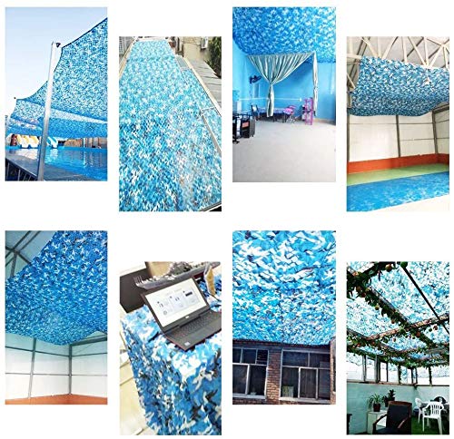 YGRQ Tarnnetz Blau Weiß Camo Netz Blind 2 × 3 m, 2 × 4 m, 2 × 5 m, 3 × 4 m, 3 × 5 m, 3 × 6 m, 4 × 5 m, 4 × 8 m, 5 × 5 m… – Bild 3