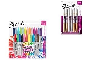 Sharpie Color Burst Markers, Fine Point, 24 Count