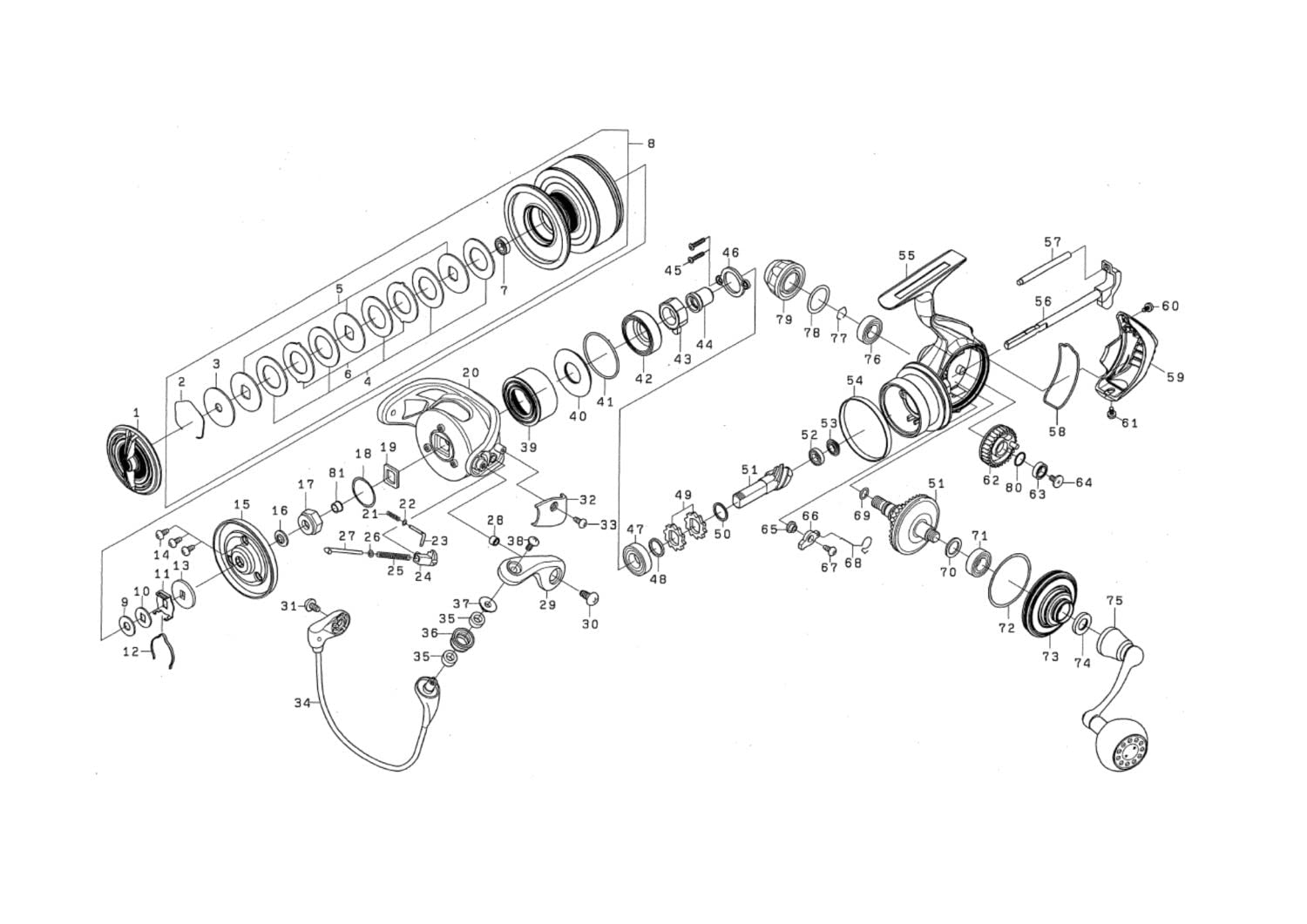 Amazon | ダイワ(DAIWA) 純正パーツ 22 カルディア SW 18000 スプール