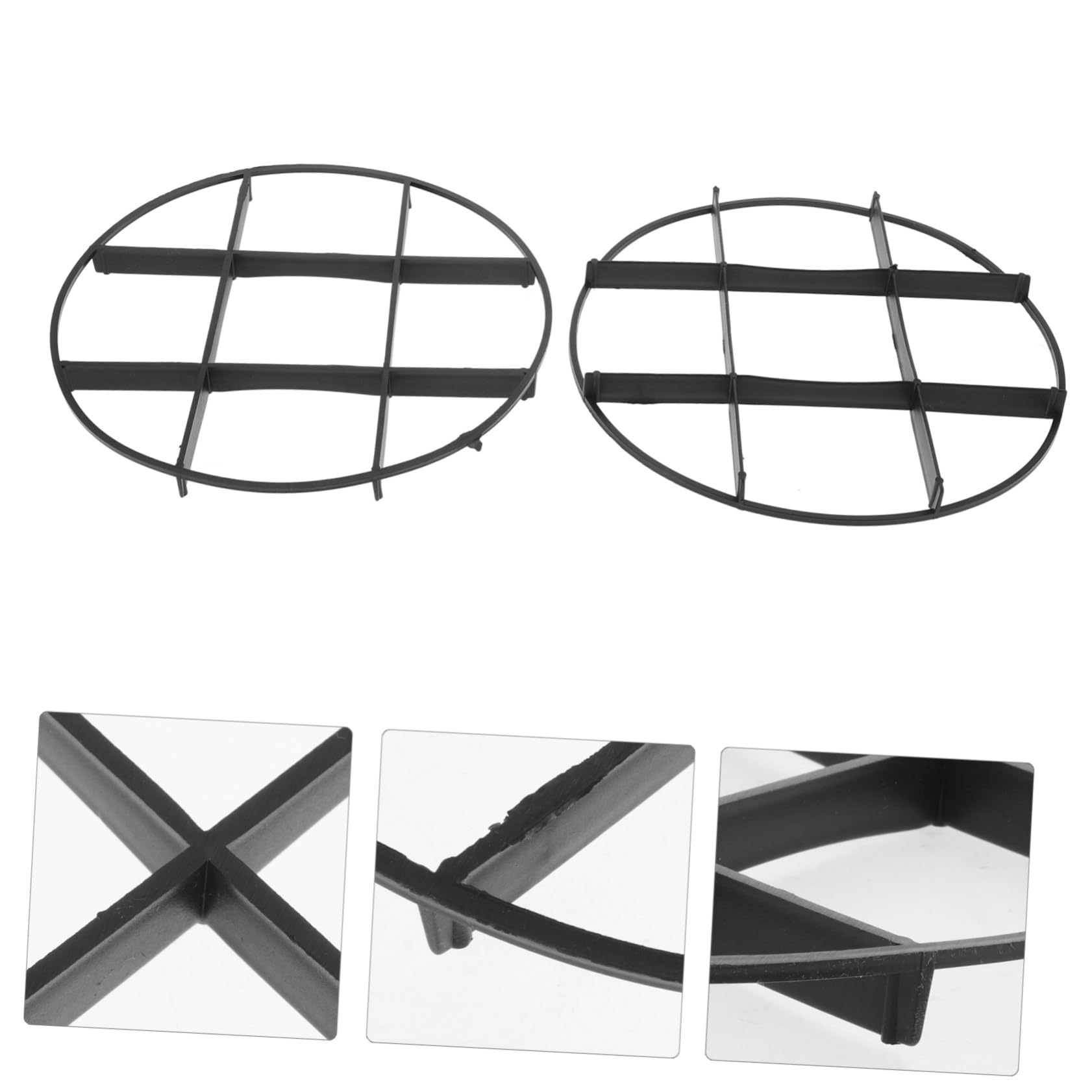 Toyvian 4 Ensembles sous Plat Plastique pour Pots De Fleurs Supports De Plantes Respirants pour Éviter La Migration Sol pour Intérieurs Et Extérieurs 10 Pièces * 4