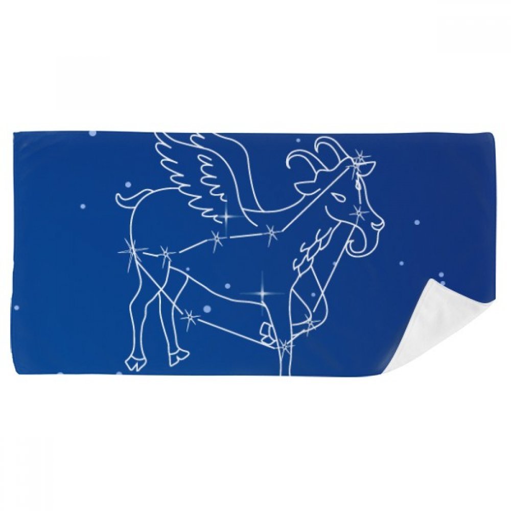 Serviette douce Capricorne anti-irritation 35x70cm pour s&eacute;chage rapide du visage