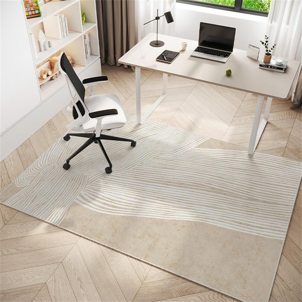 Multifunctional Wooden Floor Protector For Computer Gaming Chairs(Italian Style,80x120cm)