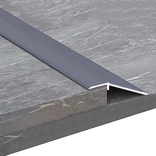 Tira de transición de piso para huecos, tiras de transición para pisos de vinilo, rampa de puerta de aluminiomoldura reductora de umbrales con