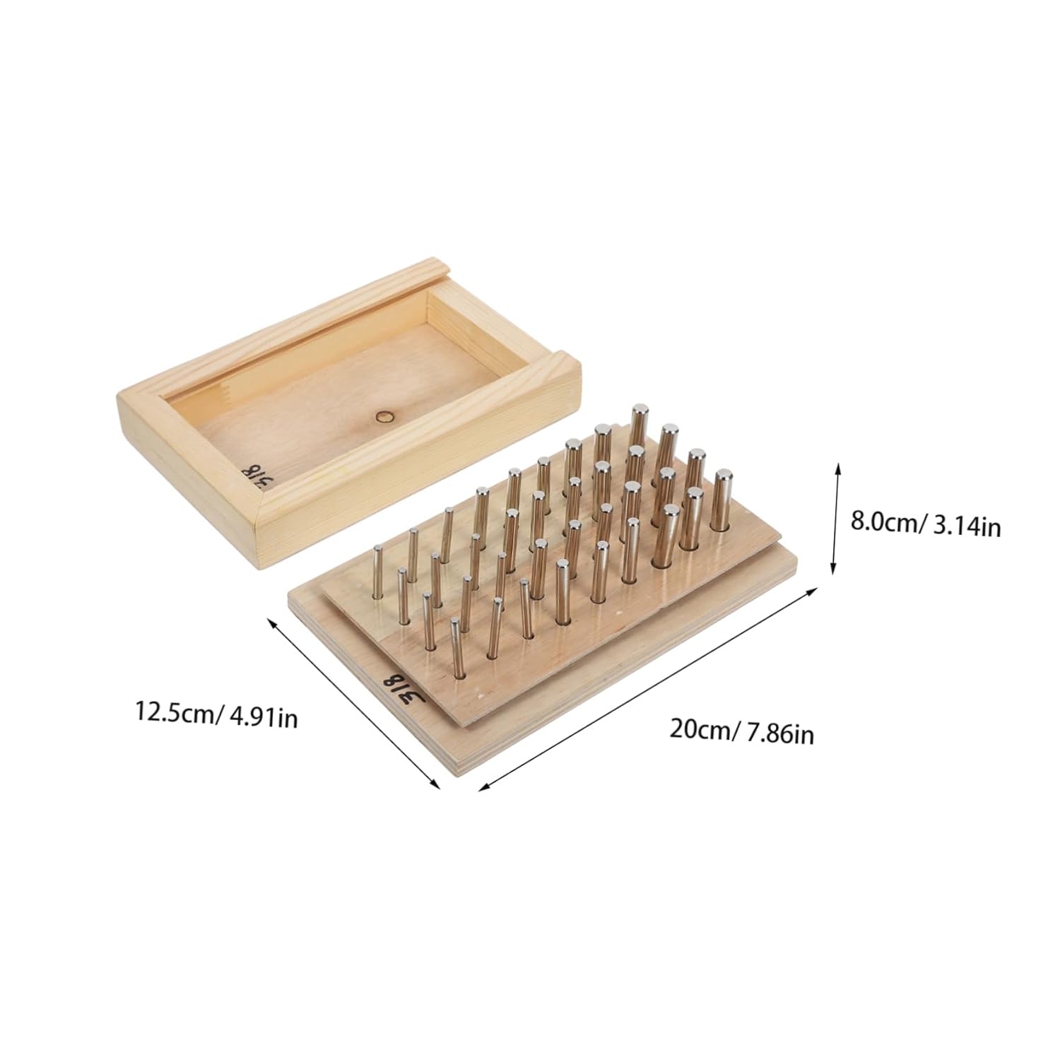 GANAZONO Durable Hand Therapy Pegboard for Finger Exercise Fine Motor Skills Trainer for Home Rehabilitation