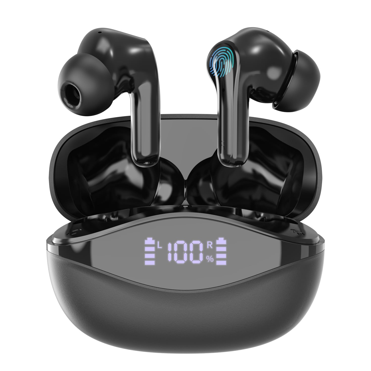 Cuffie Bluetooth, Auricolari Bluetooth 5.3 Wireless, Auricolare USB C CVC Cancellazione Rumore, 5-7 h per tre volte Cuffiette Hi-Fi Senza Fili, Senza Filo for iOS Galaxy Xiaomi OPPO Android