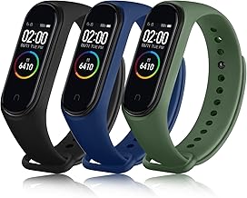 ATOO 3× Cinturino per Xiaomi Mi Smart Band 4 Bracciale E Xiaomi Mi Band 3, Silicone Cinturini per Xiaomi Mi Band 4 3 Cinturino