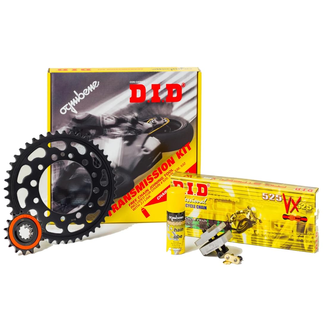 376139000 KIT CATENA CORONA PIGNONE DID COMPATIBILE PER HONDA CRF 1000 L AFRICA TWIN DCT 2016