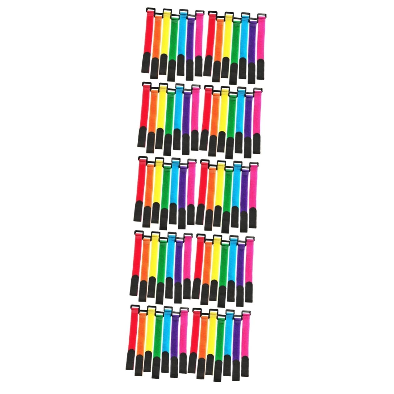 Sosoport 5sets Car Boat Belt Fishing Pole Holders Reusable Straps Multi-purpose Accessories 20pcs*5