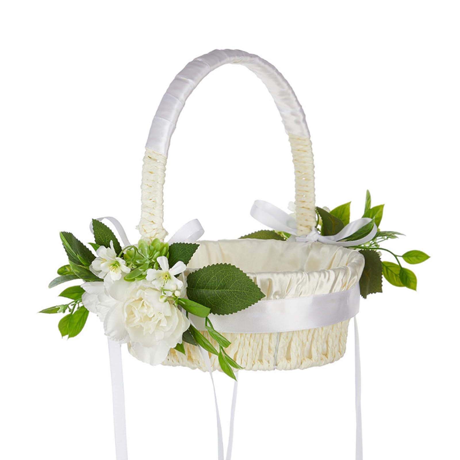 Flower Basket Bridesmaids Candy Gift Basket Engagements Baskets Bridal Ceremony Accessory Elegant Flowers Girl