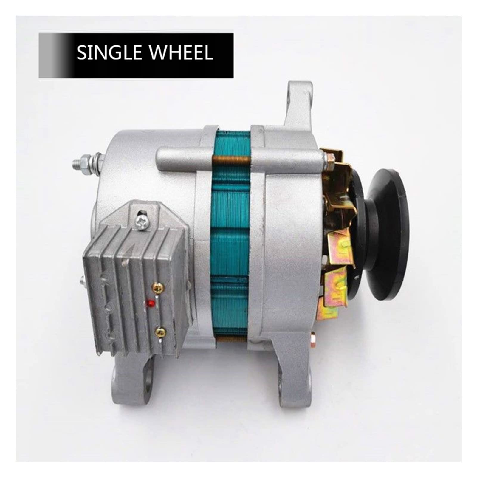 Ricarica CA/CC con generatore di lampade 12v14v Generatore magneti permanenti a doppio uso for trattori a triciclo for veicoli agricoli Per uso fai da te(500W double wheel)