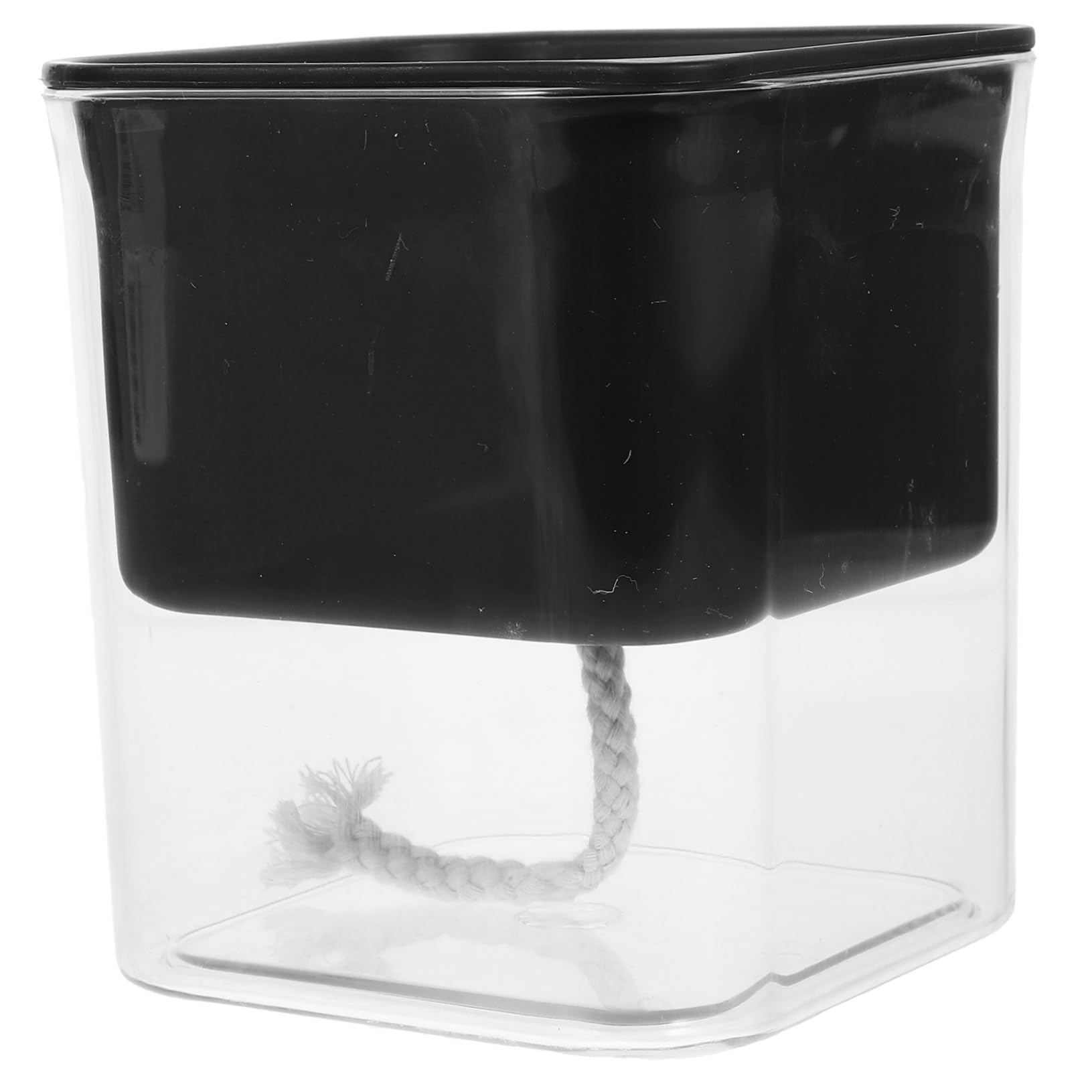 Toddmomy 4 Pièces Pot de Fleur Auto Irrigant Transparent Noir Jardinière Double avec Eau et Arrosage Automatique Pot Succulent Durable pour Intérieur et Extérieur