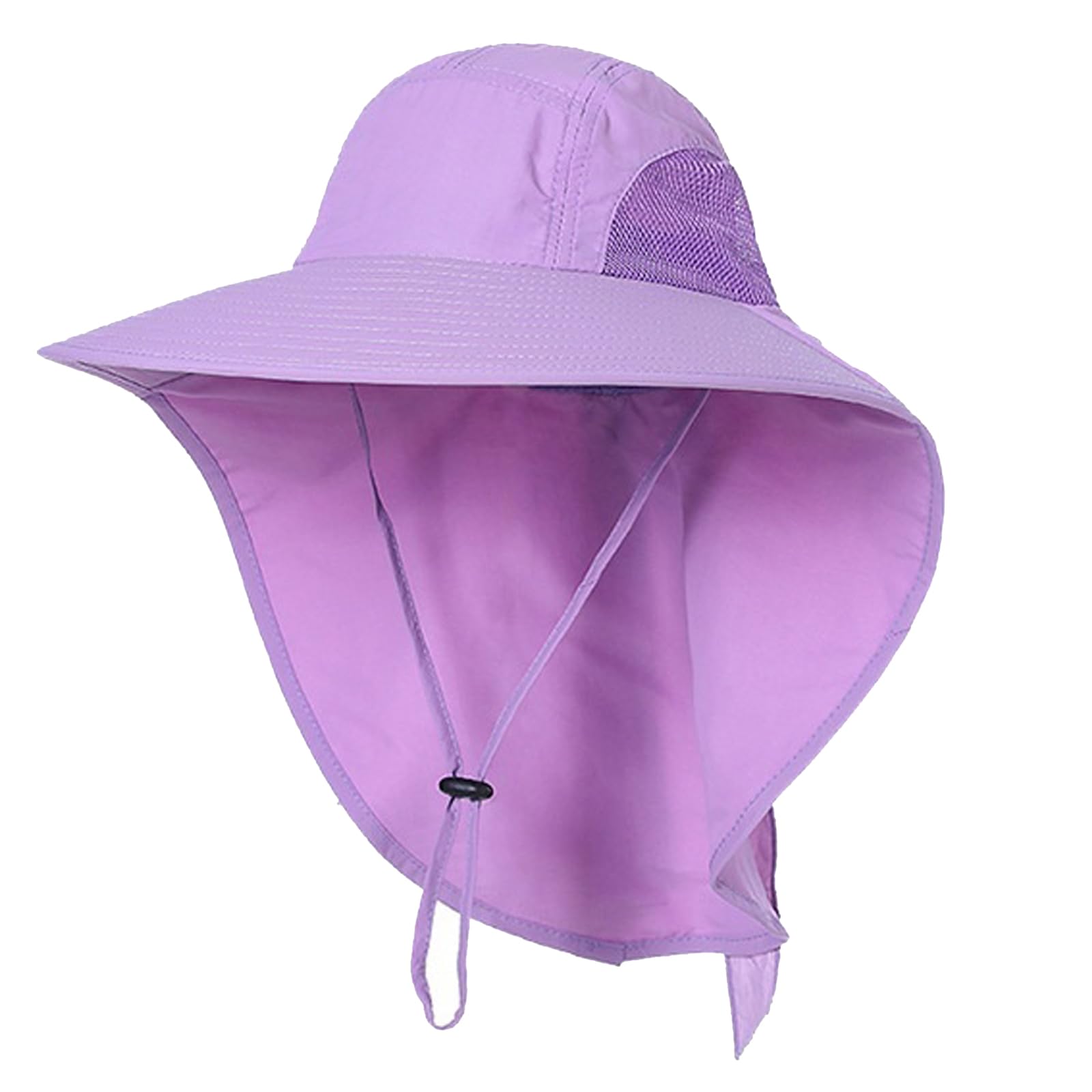 YEKEYI Sun Hats for Men Women Fishing Hat UPF 50+ Breathable Wide Brim Mesh Fishing Hat Summer UV Protection Hat Purple