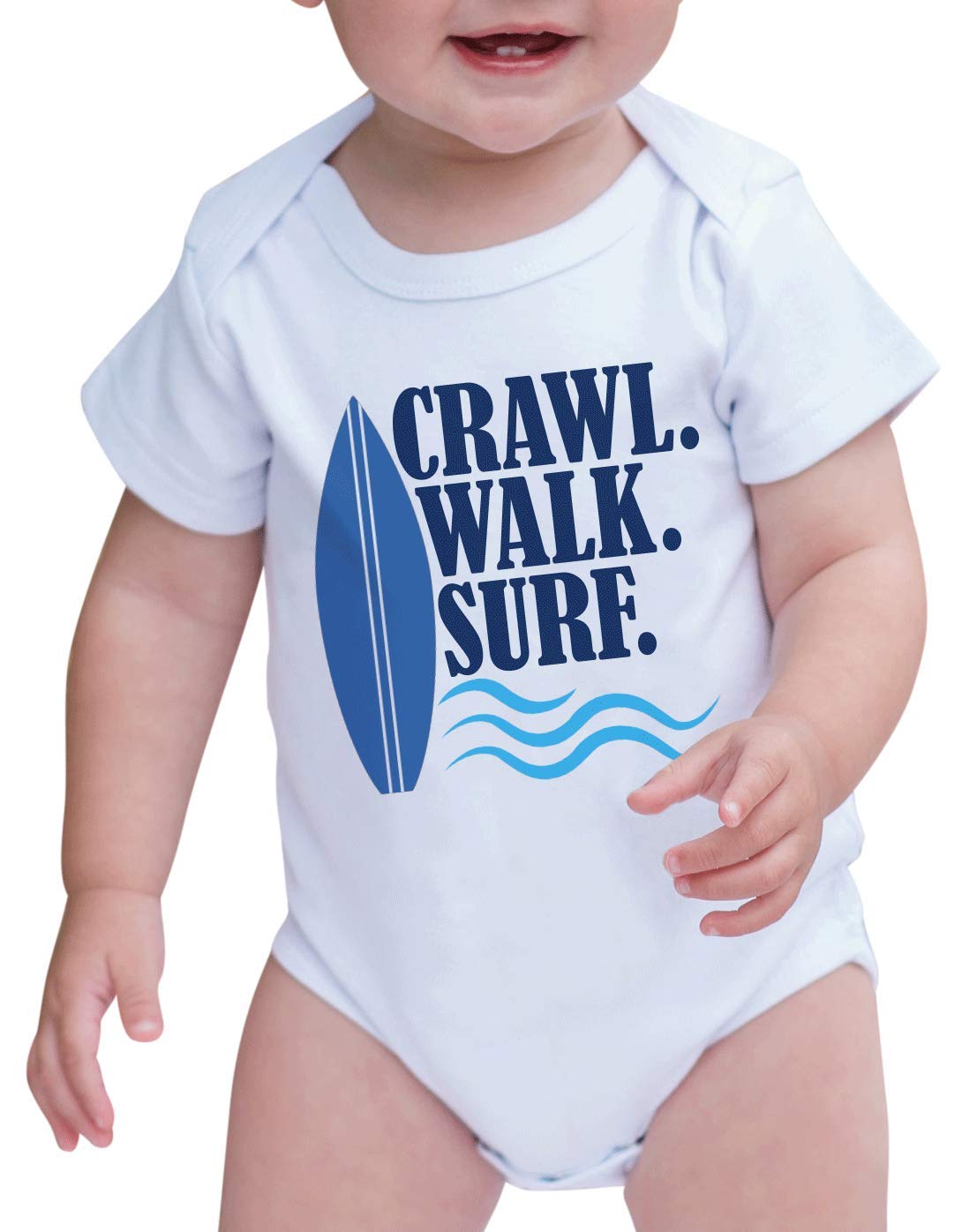 Custom Party Shop Baby Boy's Crawl Walk Surf Summer Onepiece 6-12 Months