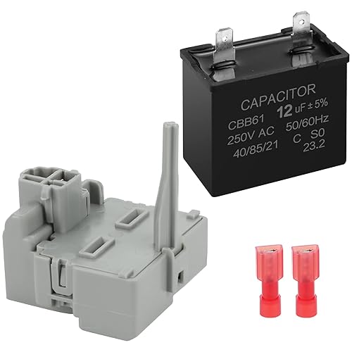 Miniatura 1 de Funmit 2319792 W10197428 W10189190 TSD2 Dispositivo de arranque de refrigerador Relé Combinación W10662129 Condensador de funcionamiento del