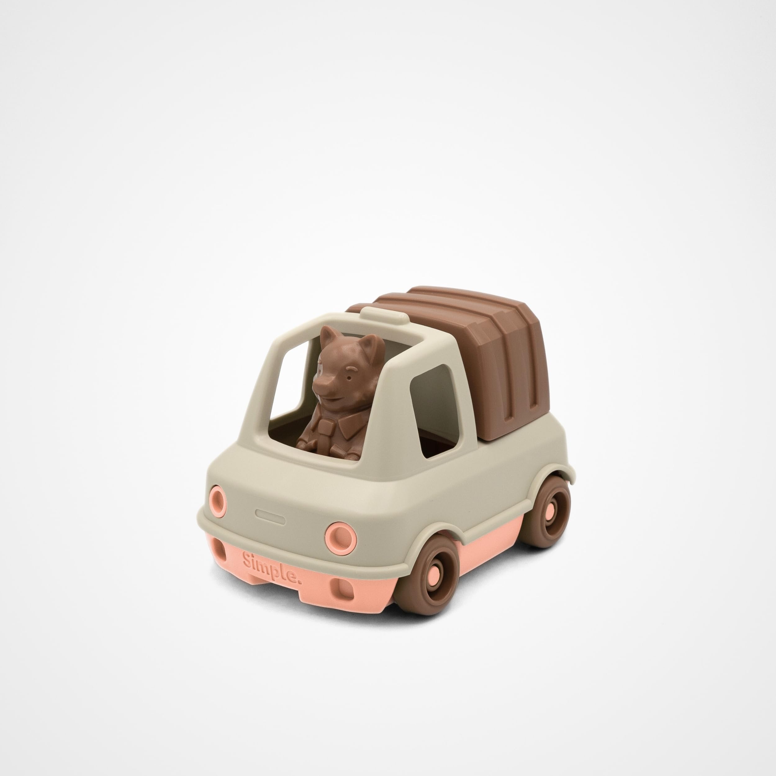 Simple, Truck, Garbage Truck and Figurine, Made in France, 100% Recycled and Recyclable Plastic, Dishwasher Safe