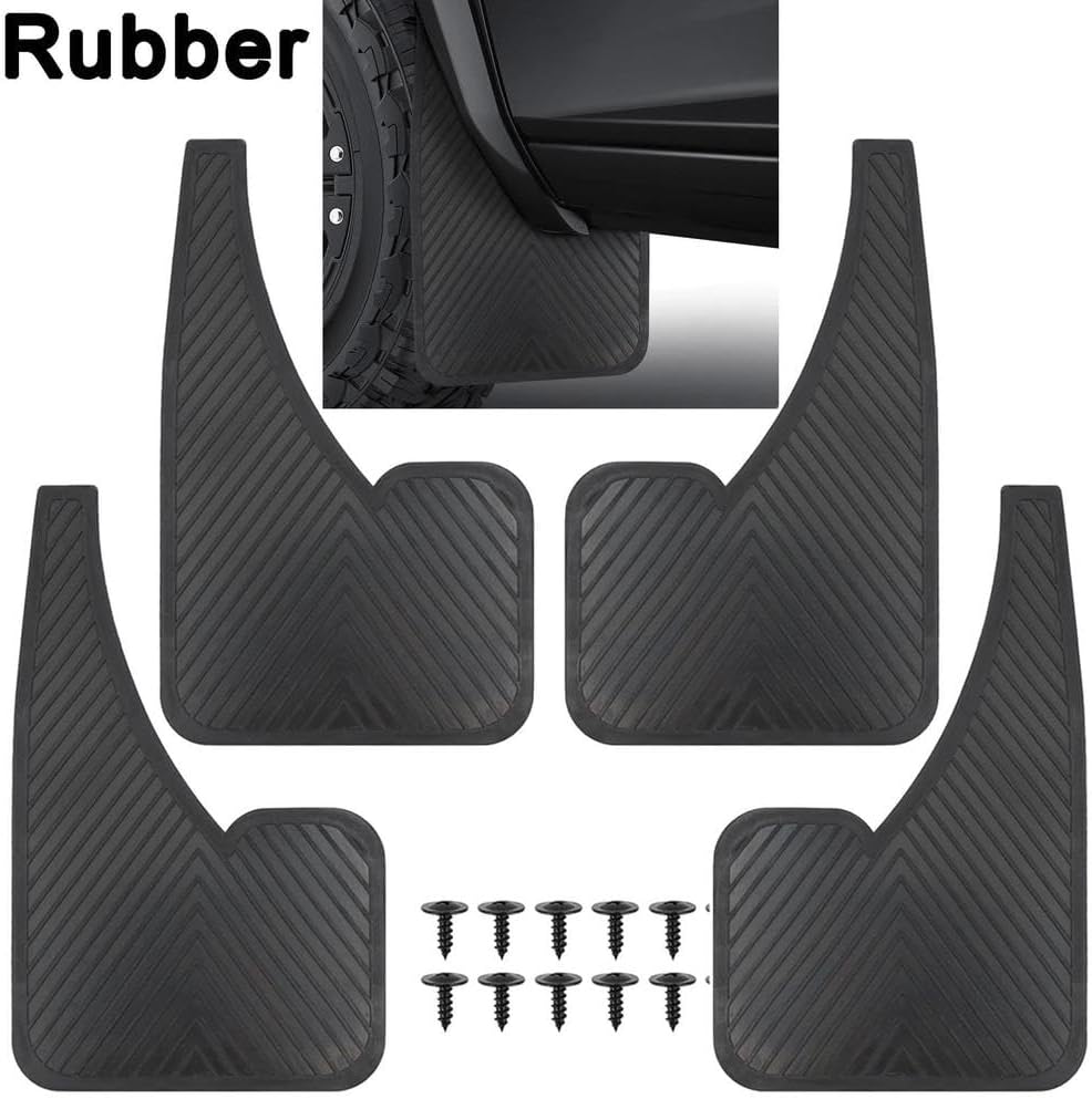 Auto Parts 4PCS 5mm Rubber Mudflaps Mud Flaps Splash Guards for Toyota Rav4 XA20 XA30 XA40 XA50 EV