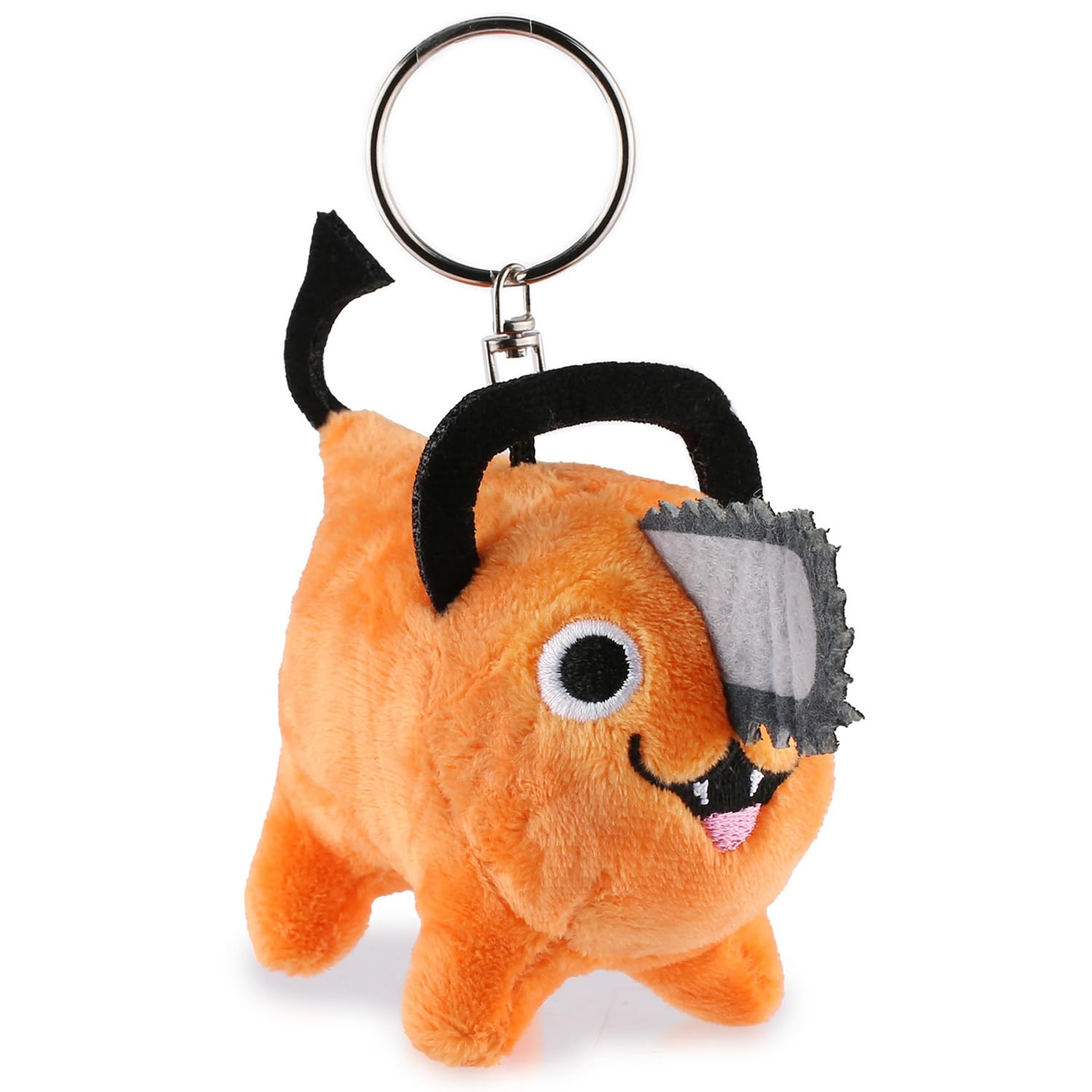 Play by Play Chainsaw Man Pochita pluszowe zwierzątko, pluszowa zabawka, figurka < siedząca z zamkniętym okiem, 32 cm + mini plusz >
